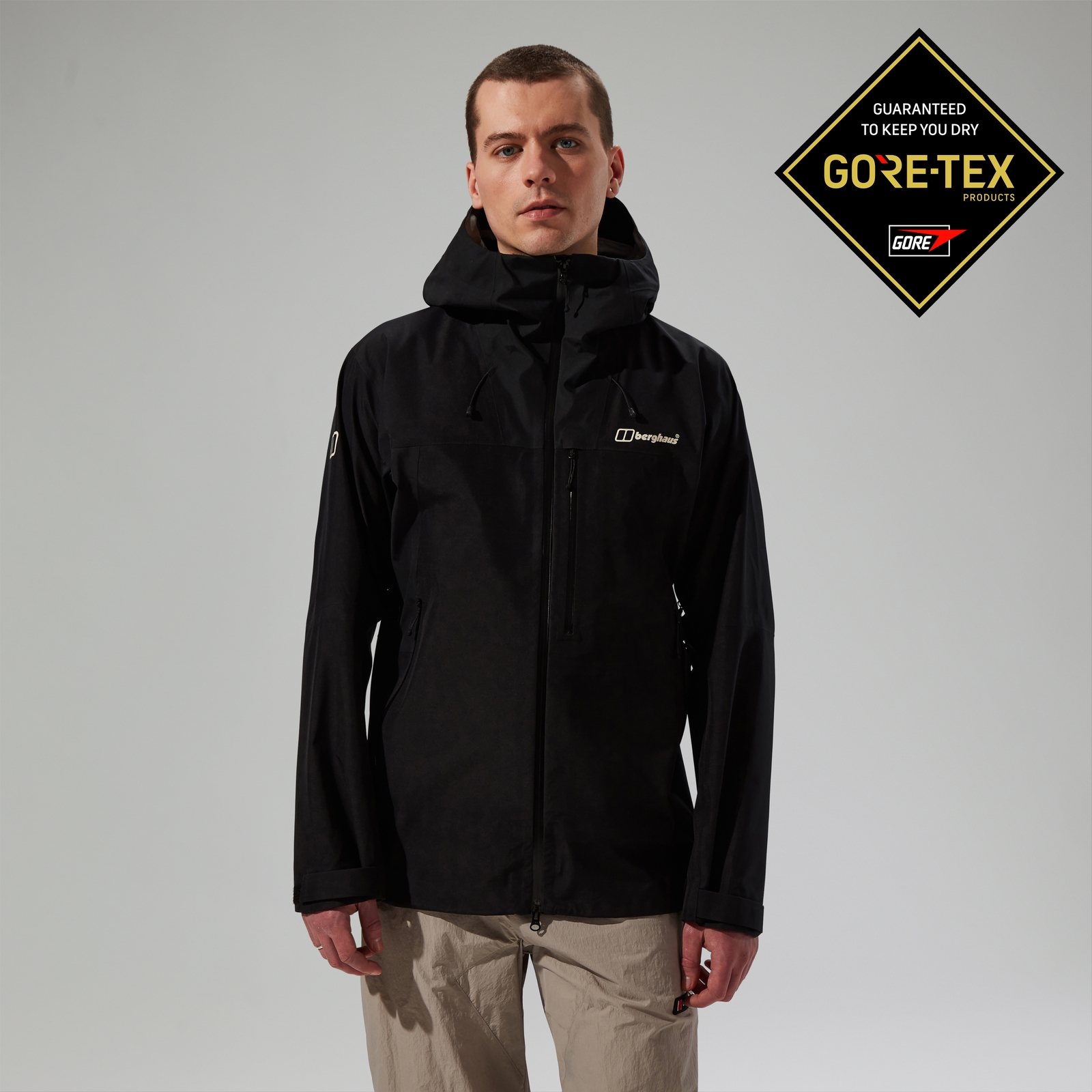 Image of Men's Ridge-Seeker Gore-Tex Waterproof Jacket - Black