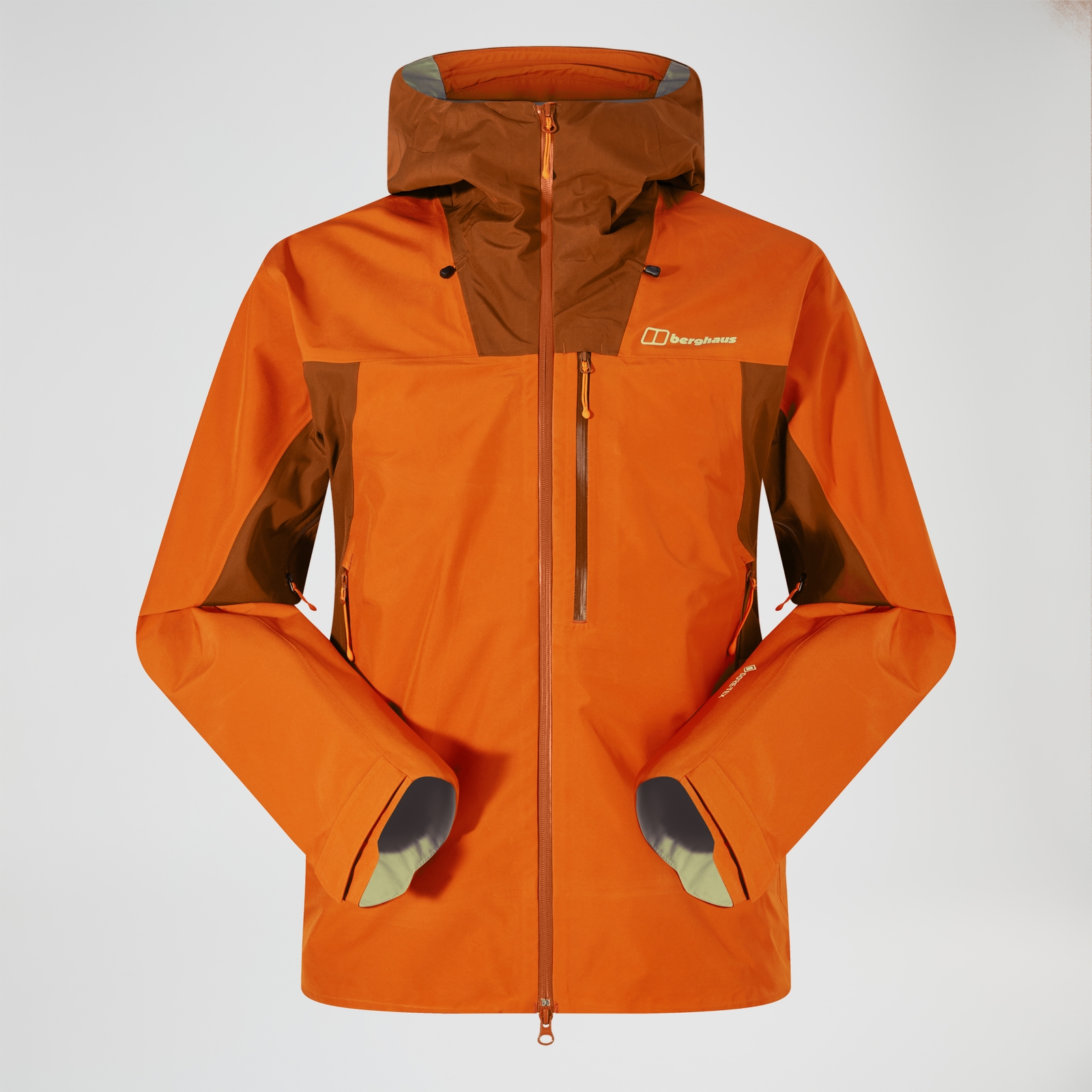 Image of Men's Ridge-Seeker Gore-Tex Waterproof Jacket - Orange/Brown