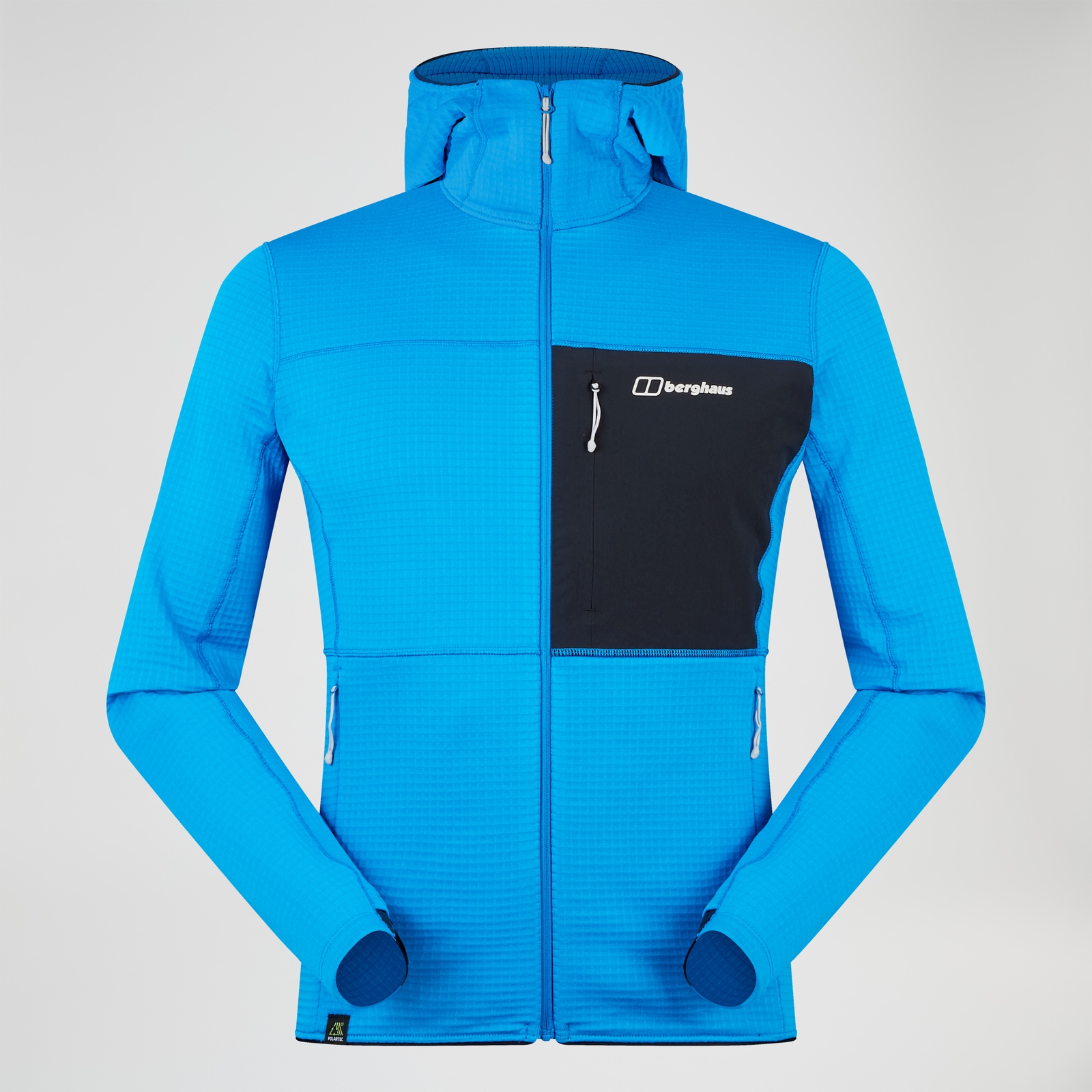 Image of Men's Ridge-Hiker Hooded Jacket - Blue/Black