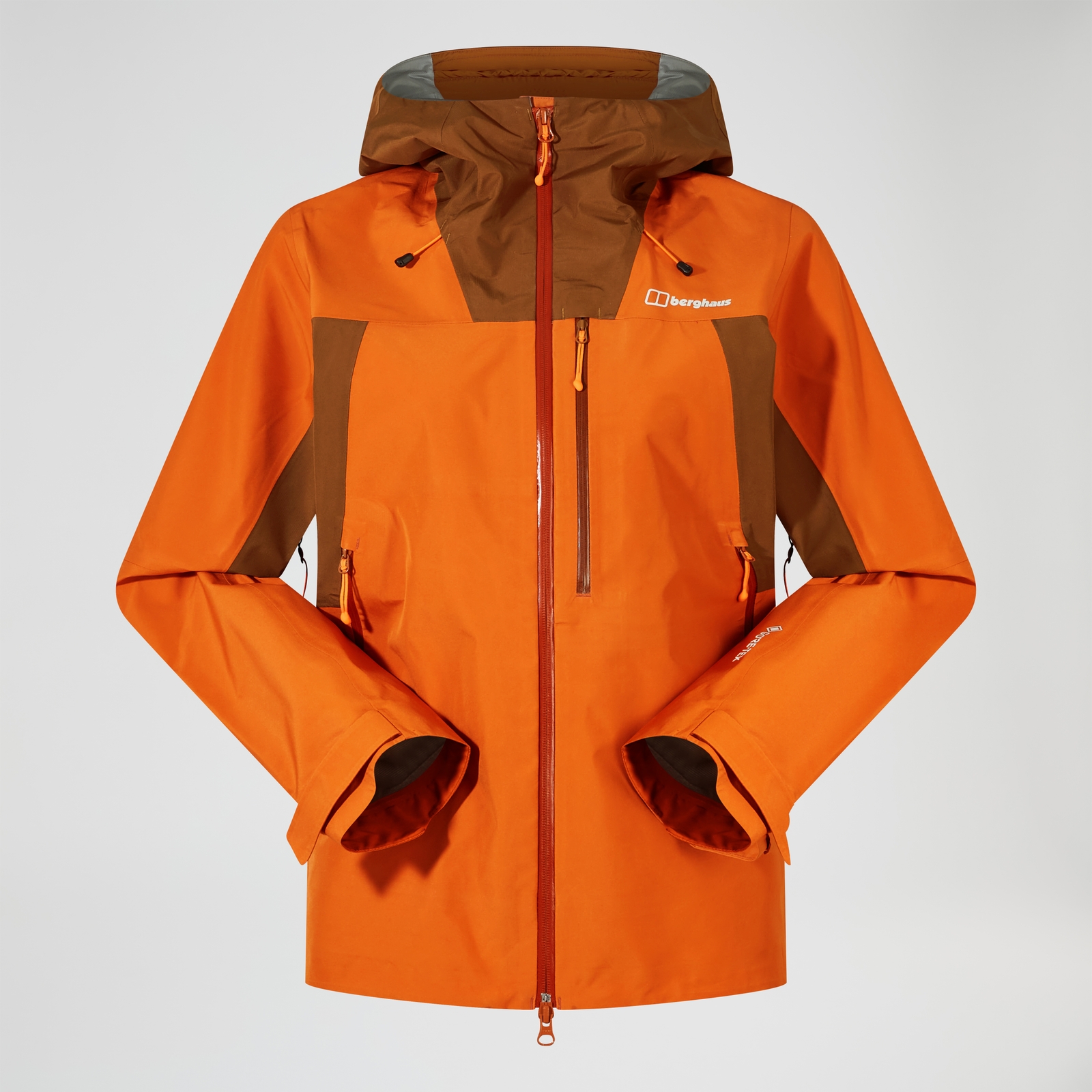 Image of Women's Ridge-Seeker Gore-Tex Waterproof Jacket - Orange/Brown