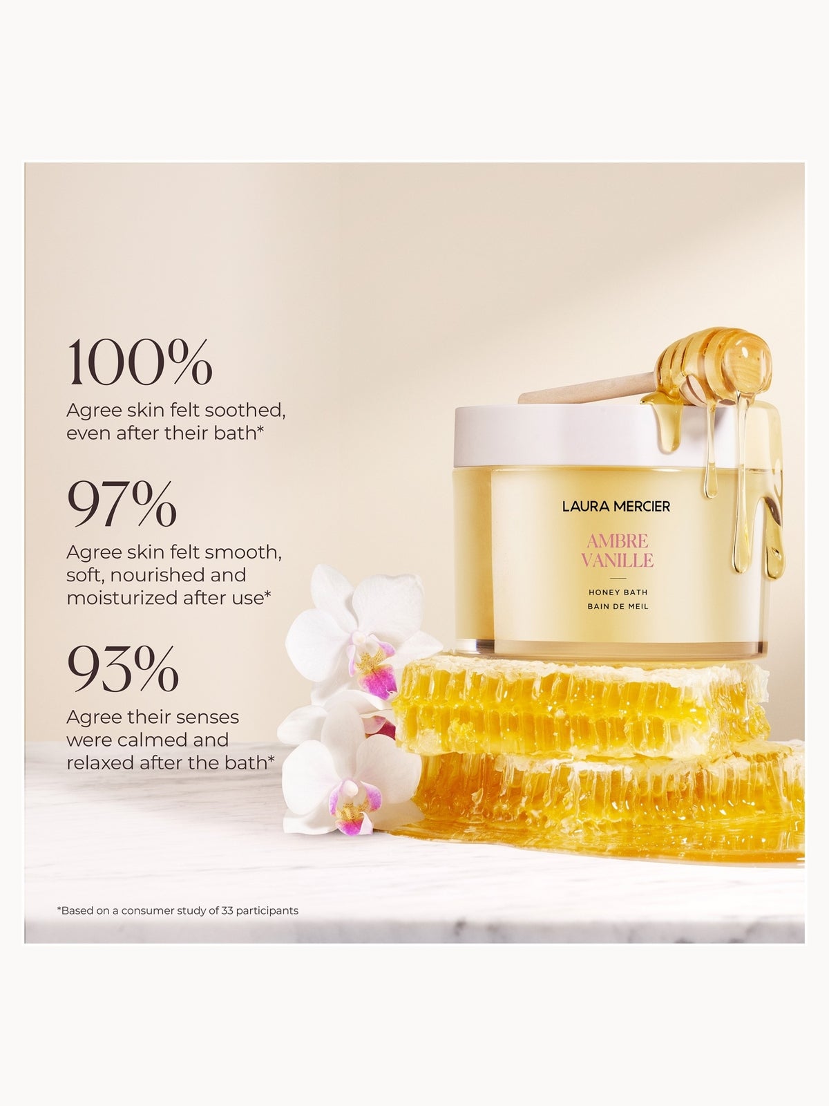 Laura Mercier Honey Bath 250ml - Ambre Vanille 4