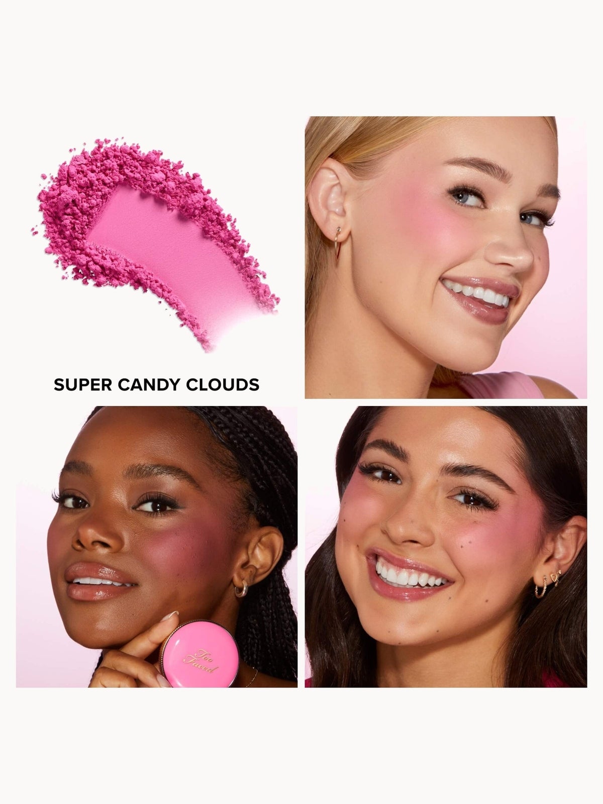 Too Faced Cloud Crush Blush 5g (Various Shades) - Super Candy Clouds 3