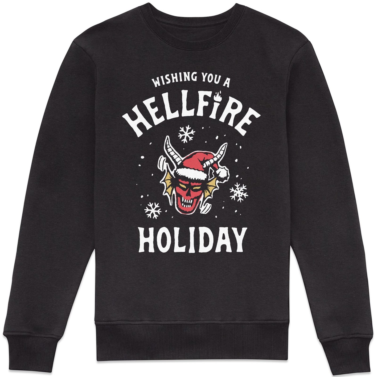 Stranger Things Hellfire Holiday Head Sweatshirt - Black - XXL