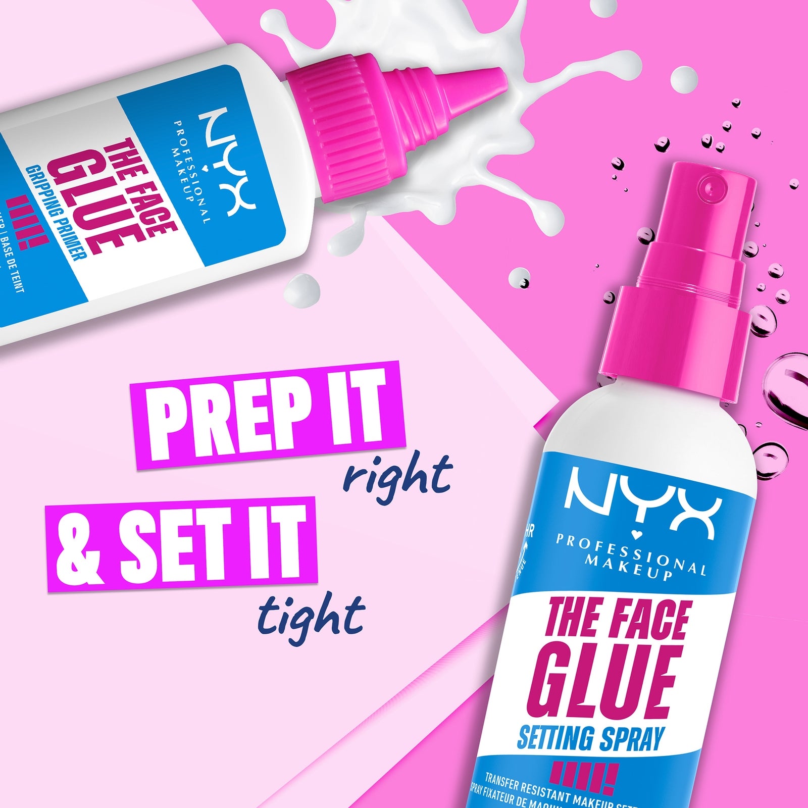 NYX-PROFESSIONAL-MAKEUP - The Face Glue Extreme Hold Makeup Setting Spray, 60  ml