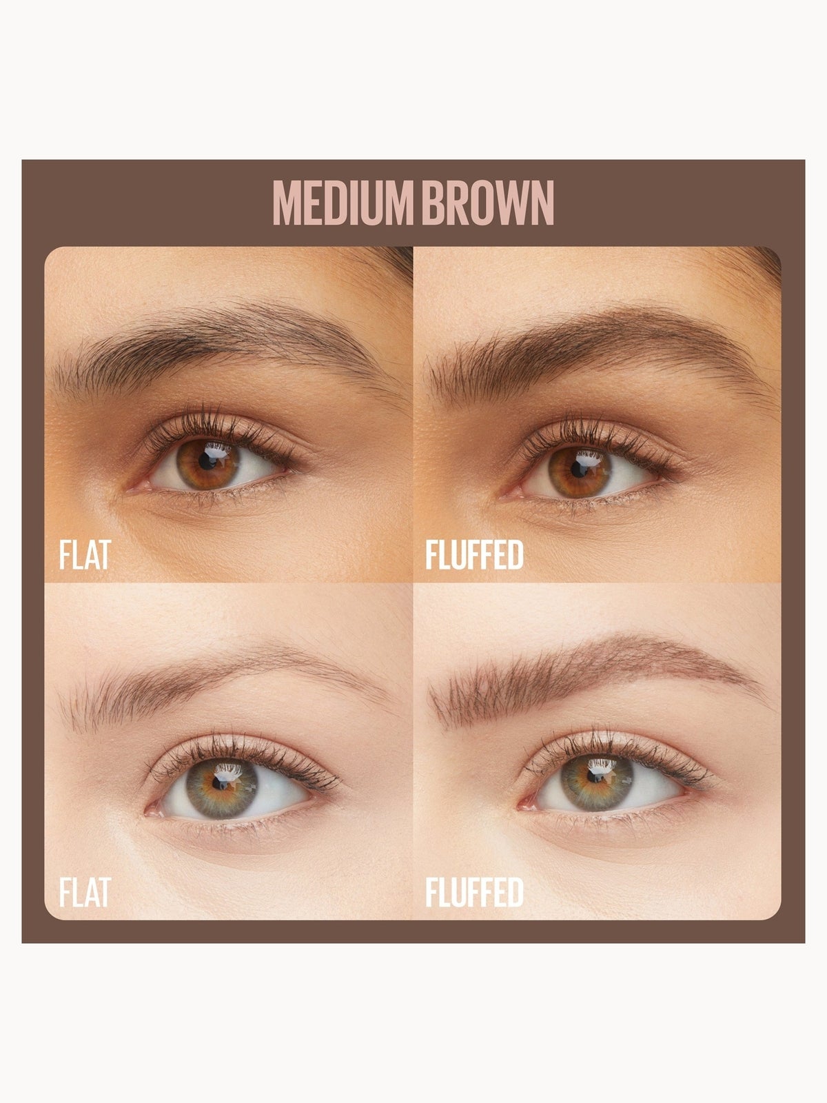Maybelline New York Superfluff Brow Mousse Soft Full Brows All Day Wear Airy Volumizing Mousse 5g (Various Shades) - Medium Brown 2