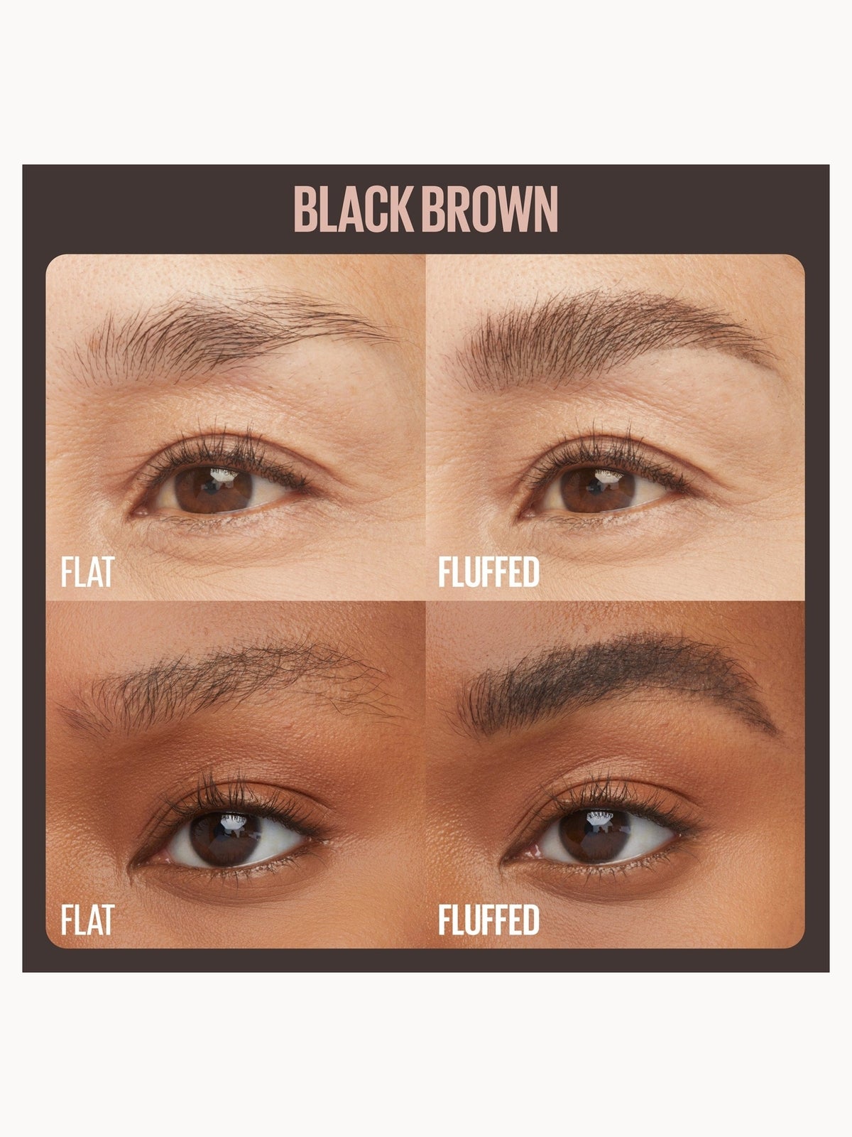 Maybelline New York Superfluff Brow Mousse Soft Full Brows All Day Wear Airy Volumizing Mousse 5g (Various Shades) - Black Brown 2