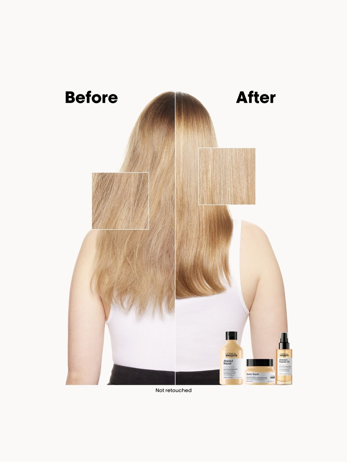 L’Oréal Professionnel Absolut Repair Shampoo 300ml and Refill Pack 500ml for dry & damaged hair 4