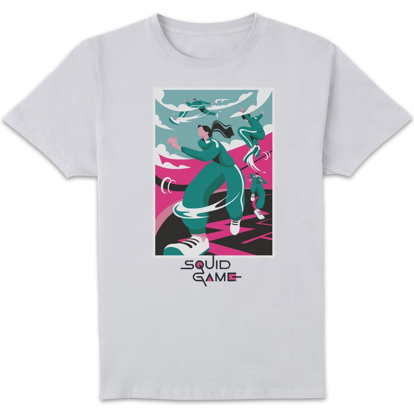 Squid Game Game On Men's T-Shirt - White - 5XL
