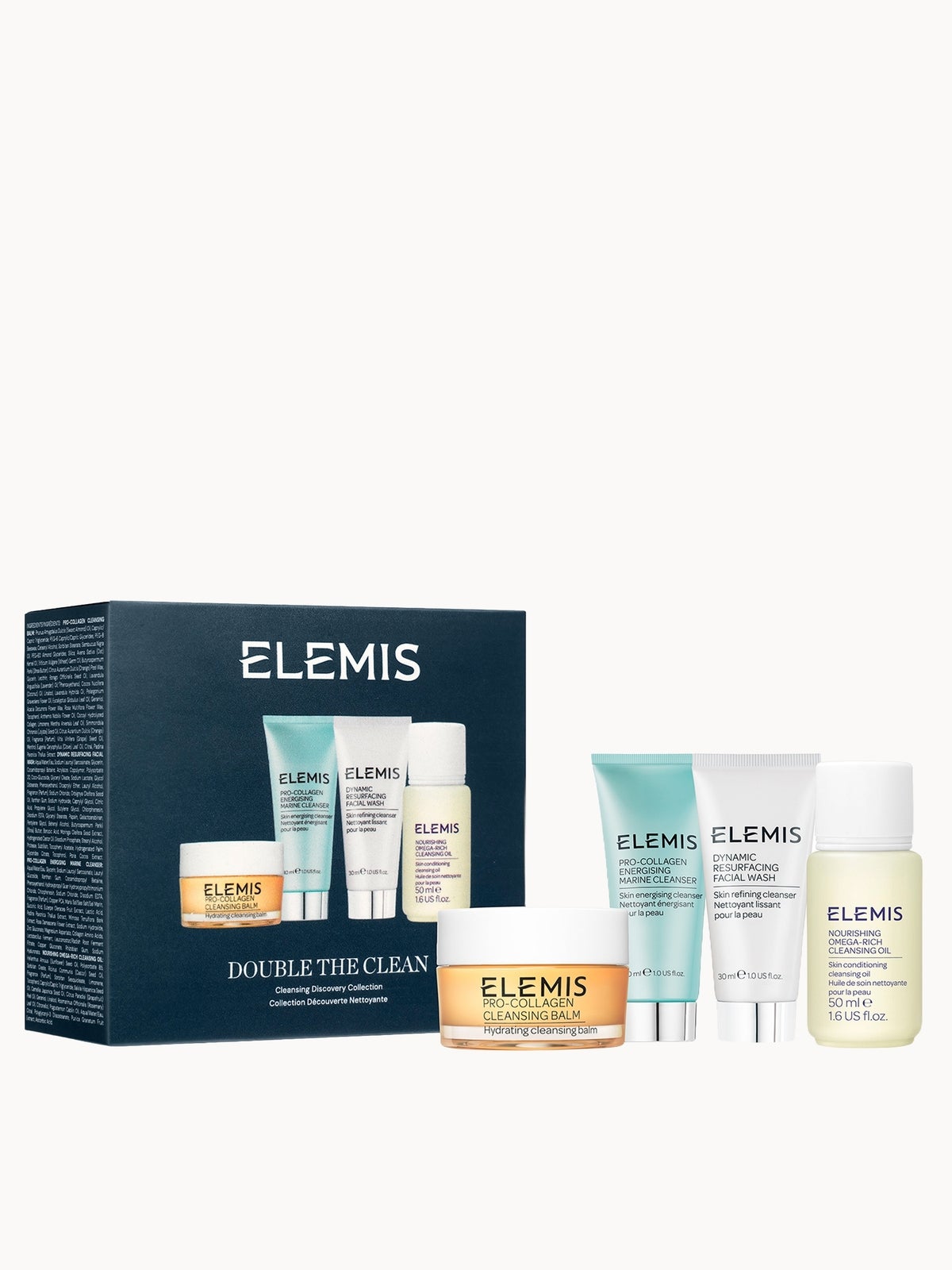 ELEMIS Double The Clean Skincare Set (23% Saving, Worth £49.00)