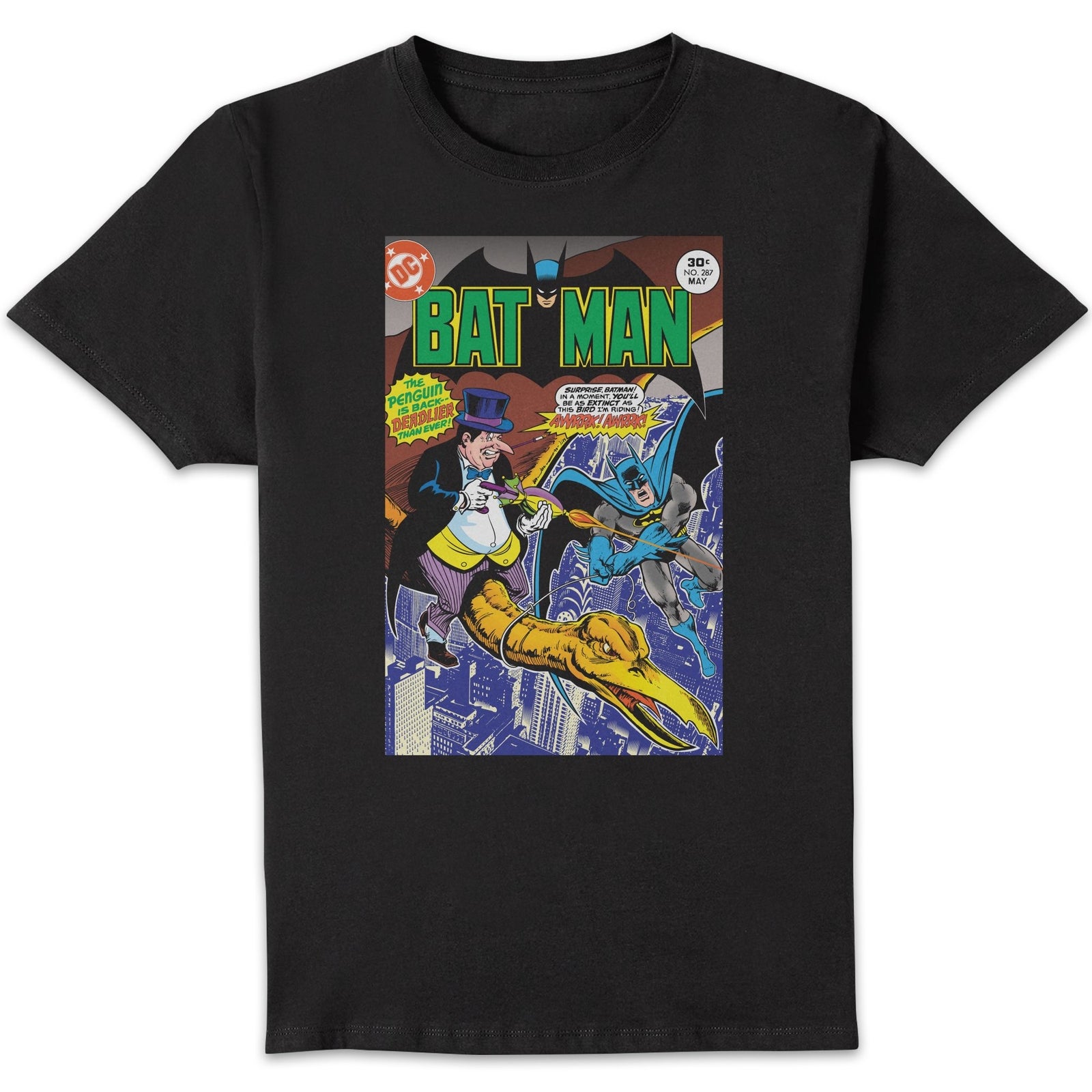 Batman Core COMIC COVER Men's T-Shirt - Black - 5XL