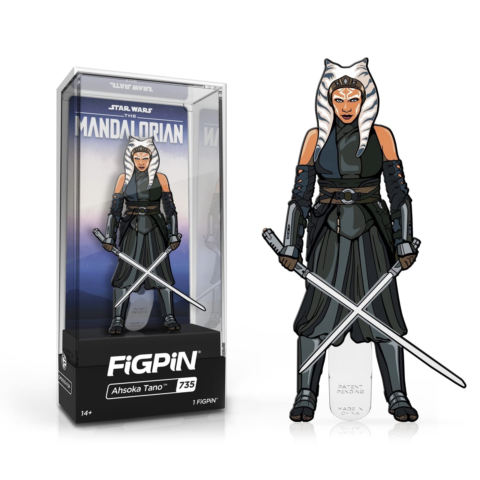 FiGPiN StarWars The Mandalorian Ahsoka Tano 3  Enamel Pin #735
