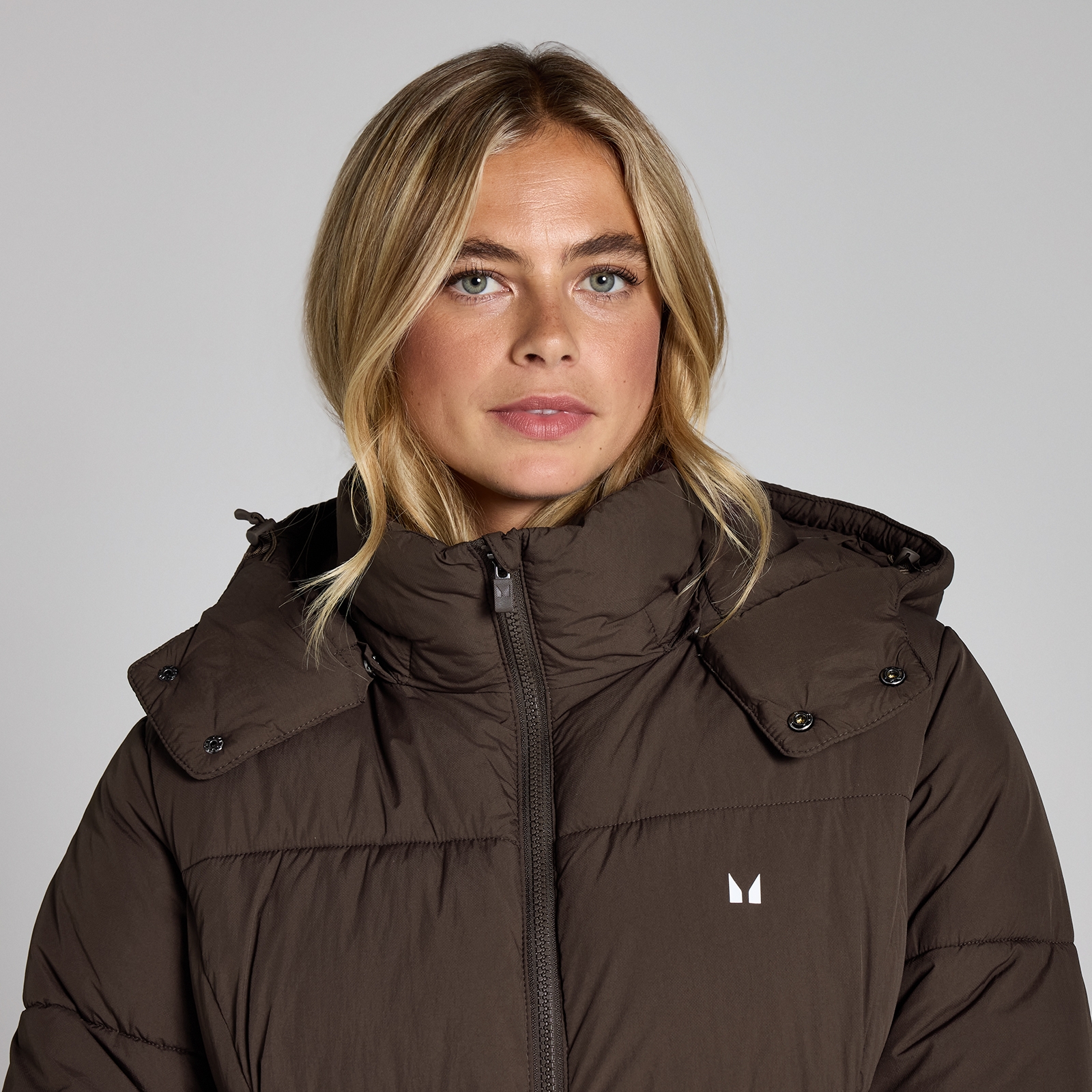 Thumbnail - MP Damen Maxi Wattierte Steppjacke – Schokolade - XS