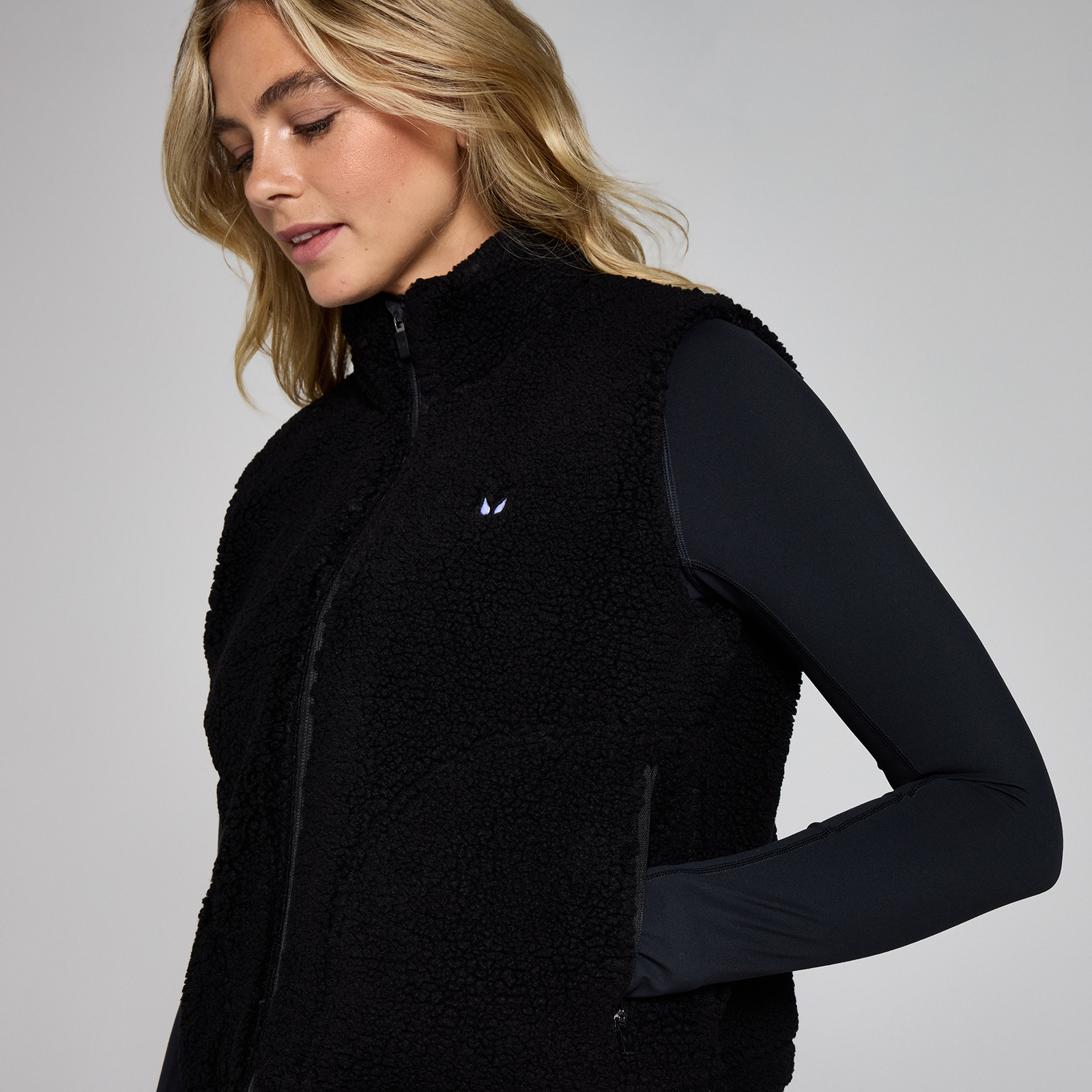 Thumbnail - MP Damen Borg Crop-Weste – Schwarz  - XS