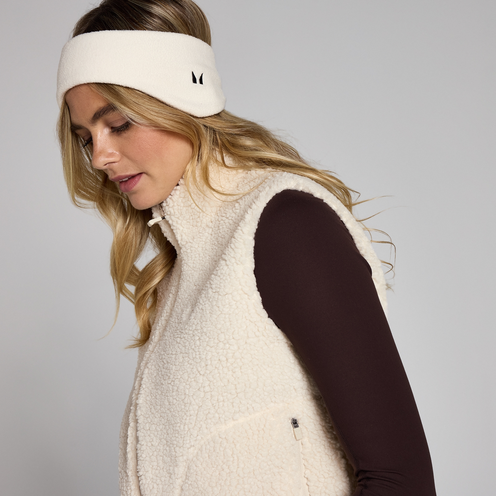 Thumbnail - MP Damen Borg Crop-Weste – Helles Cremeweiß - XXL