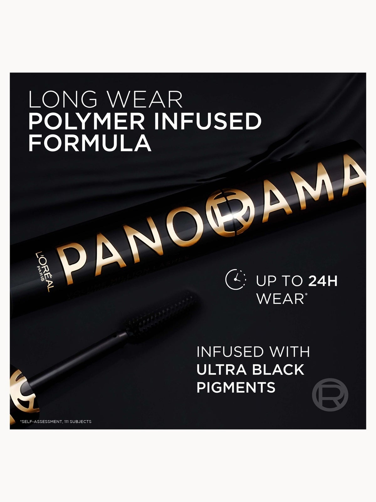 L'Oréal Paris Volumizing Mascara for 24H Panorama Volume & Lift - Million Lashes Panorama All Night in Black, photo 3