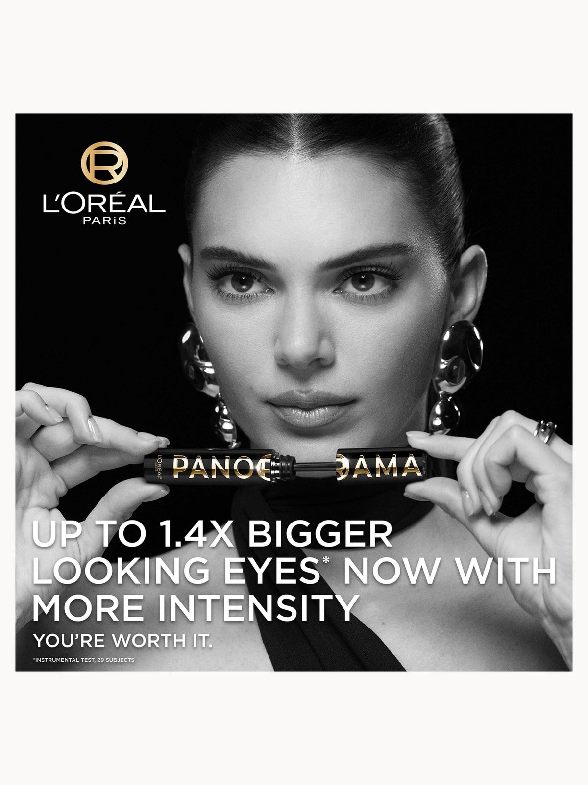 L'Oréal Paris Volumizing Mascara for 24H Panorama Volume & Lift - Million Lashes Panorama All Night in Black, photo 2
