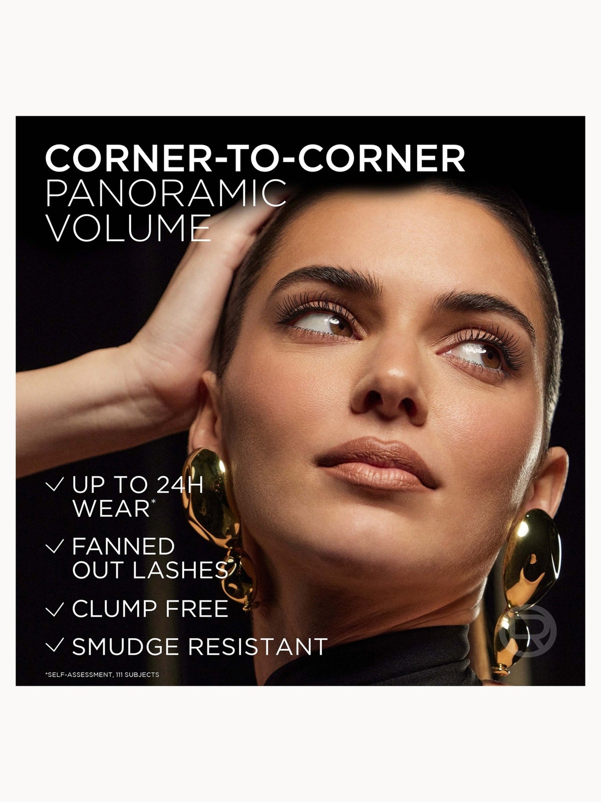 L'Oréal Paris Volumizing Mascara for 24H Panorama Volume & Lift - Million Lashes Panorama All Night in Black, photo 4