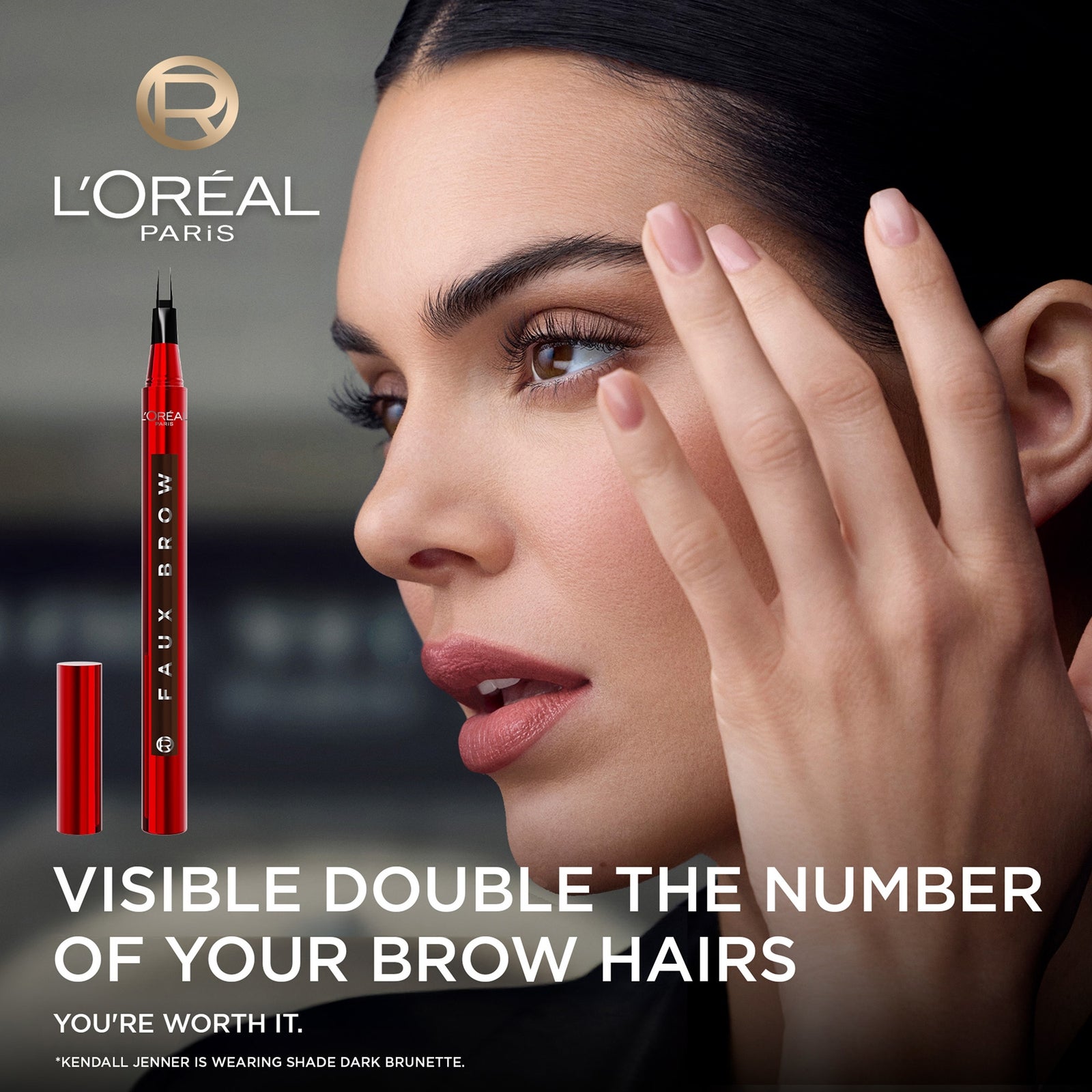 L'Oréal Paris Infallible Faux Brow, Up To 2-Day Brow Tint Pen 1ml (Various Shades) - Light Brunette 2
