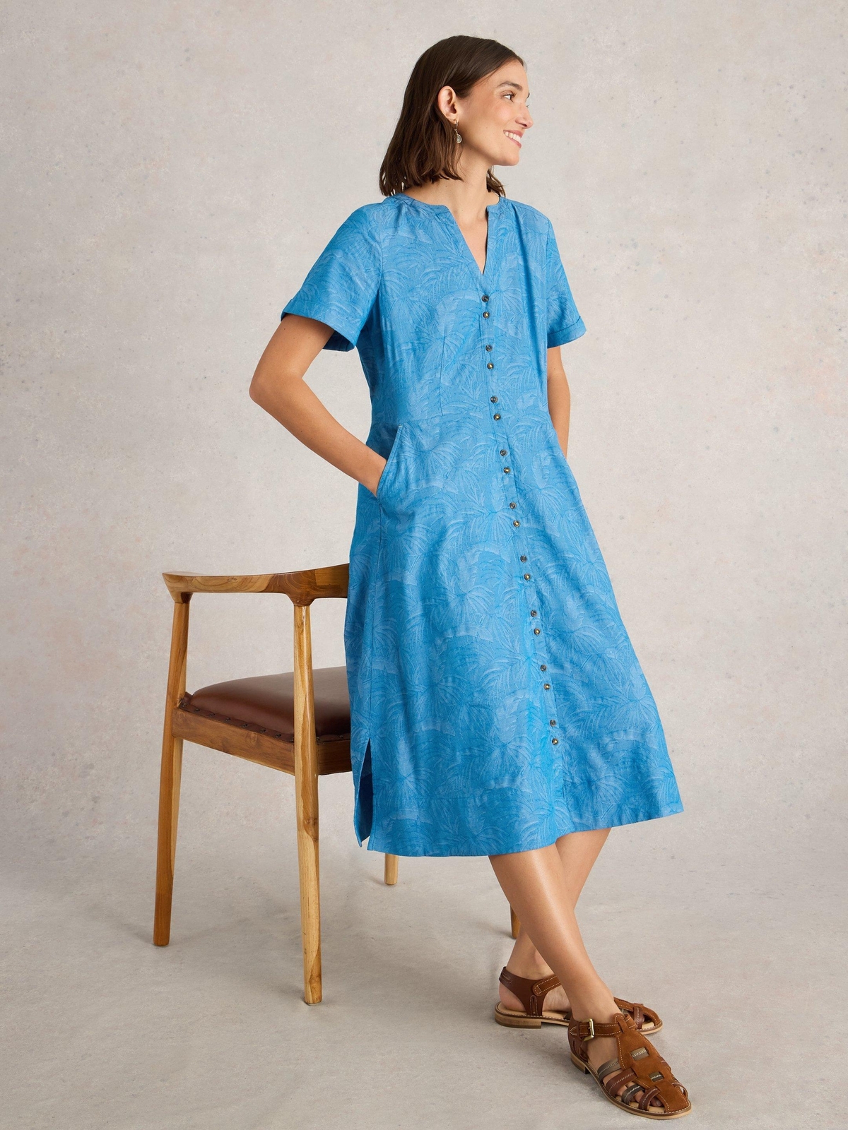 Kleid Iris aus Baumwoll-Jacquard - 44/R