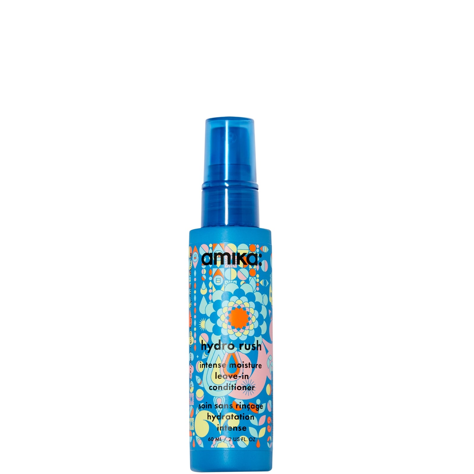 Amika Hydro Rush Intense Moisture Leave-In Conditioner with Hyaluronic Acid 60ml