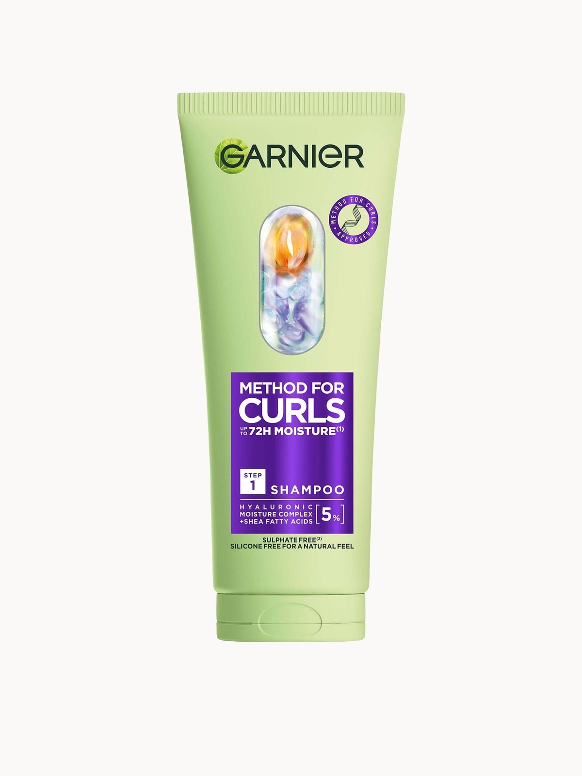 Garnier Method For Curls Shampoo, up to 72H moisture and definition 200ml