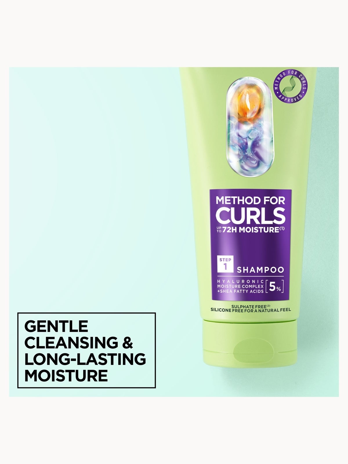 Garnier Method For Curls Shampoo, up to 72H moisture and definition 200ml, photo 2