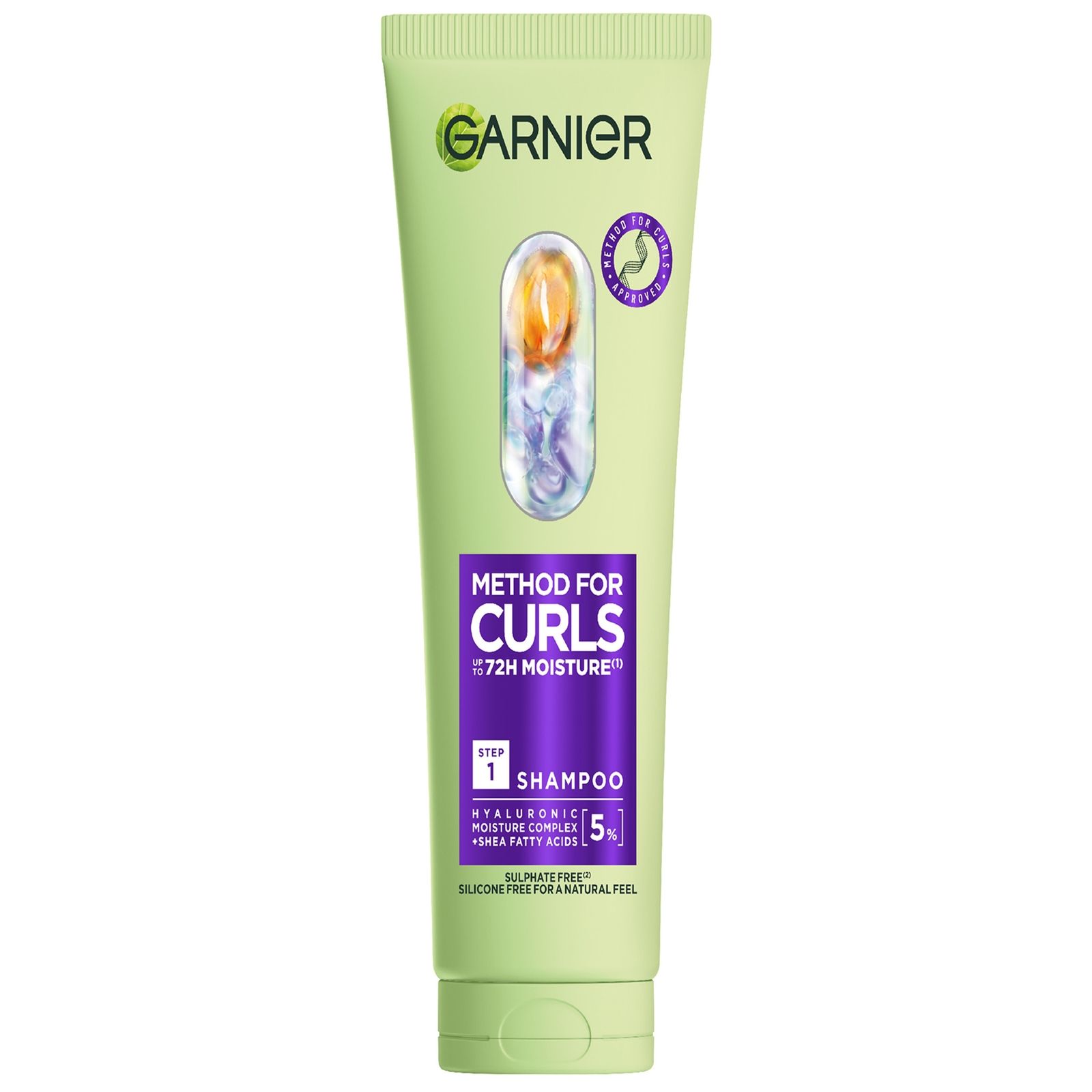 Garnier Method For Curls Shampoo, up to 72H moisture and definition 200ml