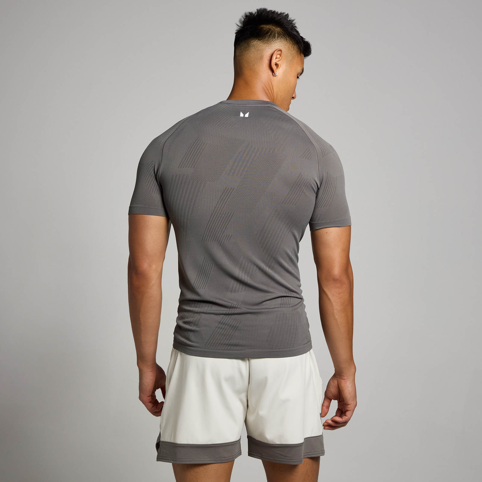 5059883389349 - MP Herren Tempo Pillar nahtloses Top – Dunkler Trüffel - M