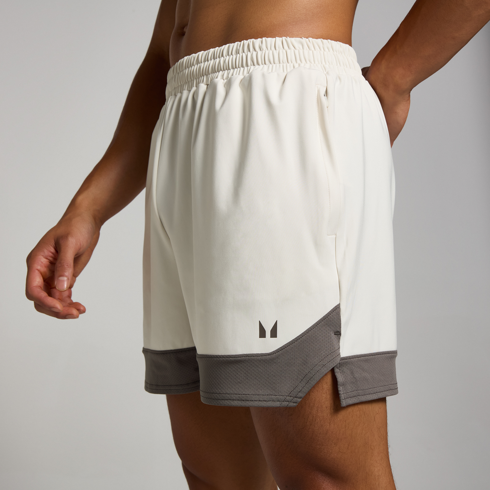 Thumbnail - MP Herren Tempo Pillar 13-cm-Shorts  – Nebel - M