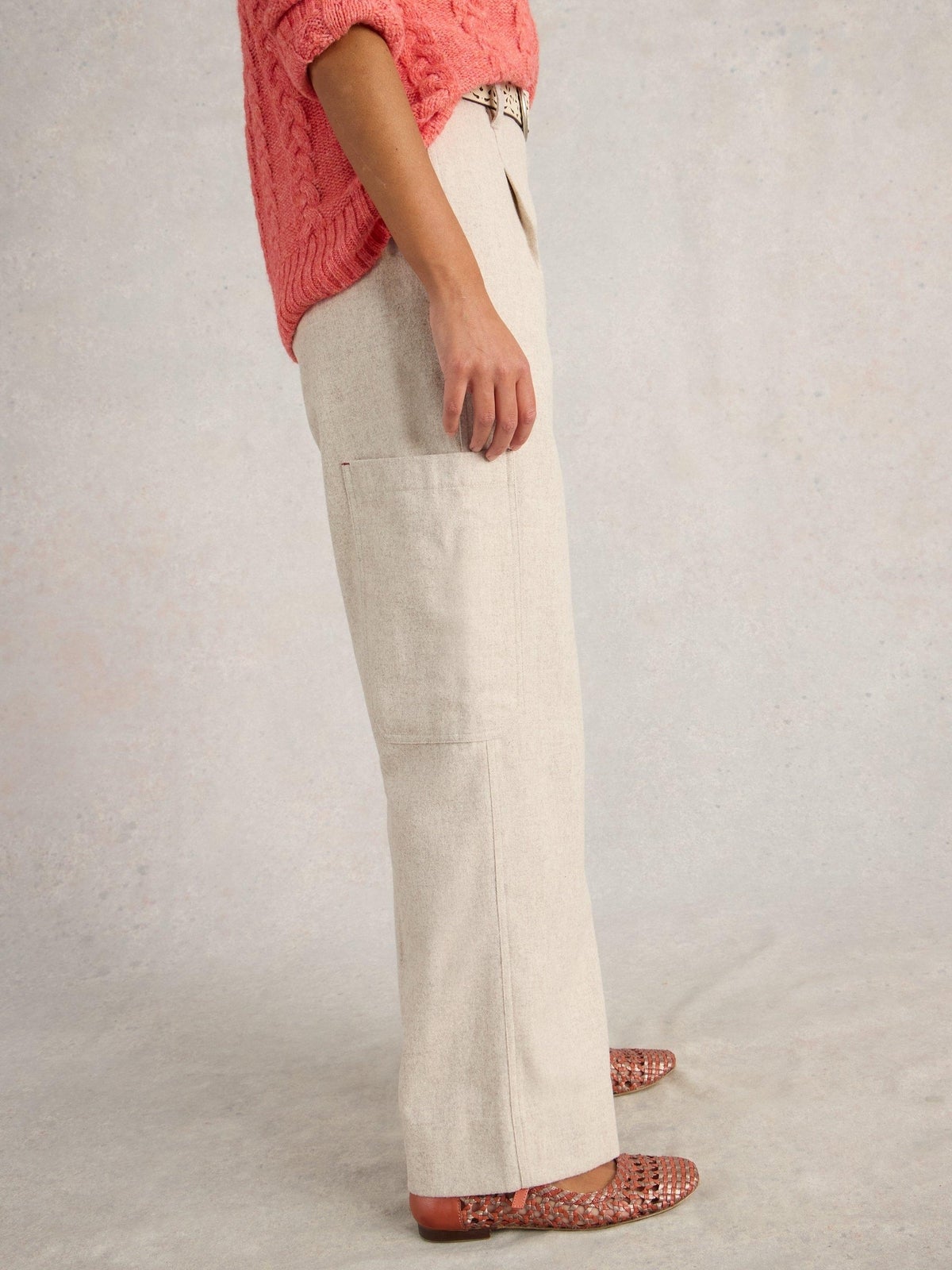 Cargohose Carlie aus leichtem Tweed - 48/R