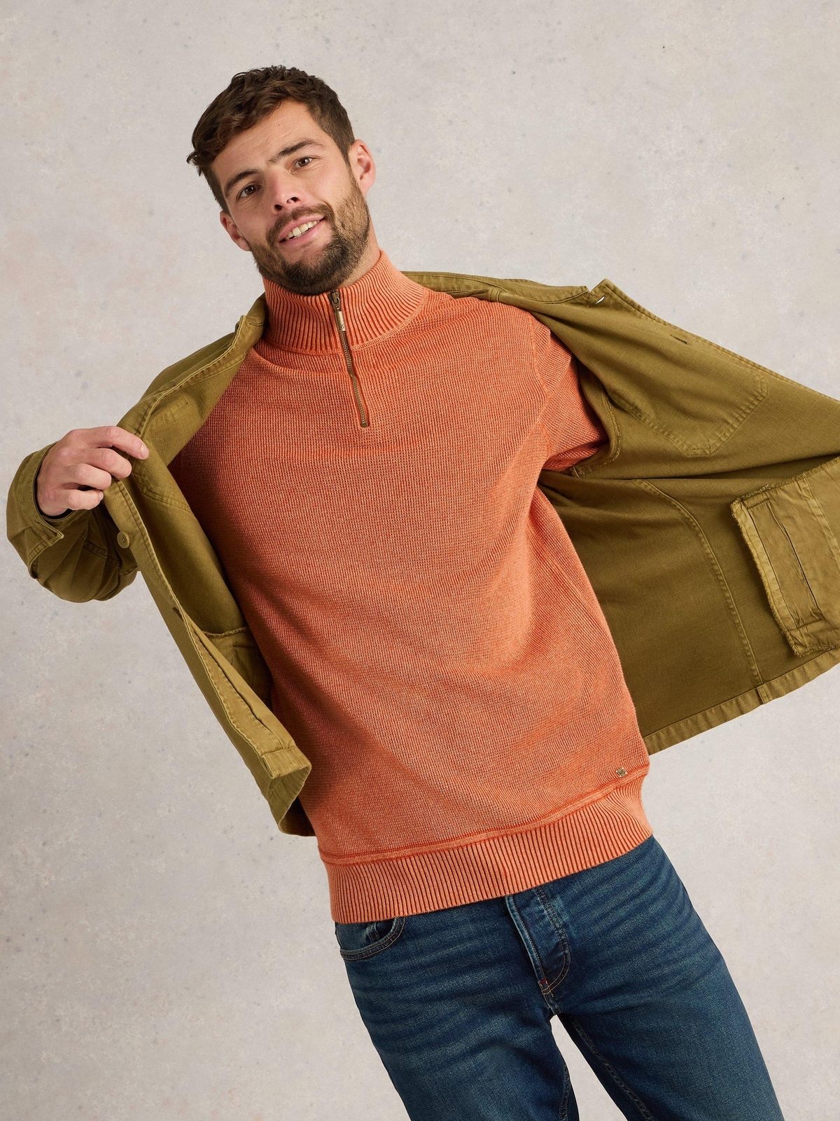 Pullover Attadale mit Trichterkragen - XL