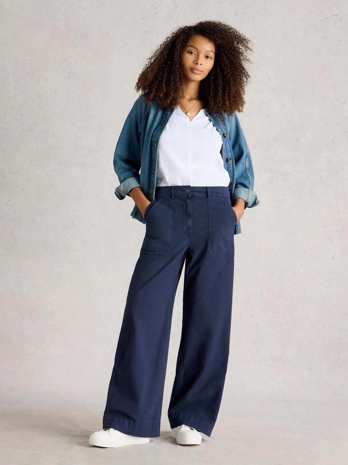 Chinohose Twister mit weitem Bein - 50/R