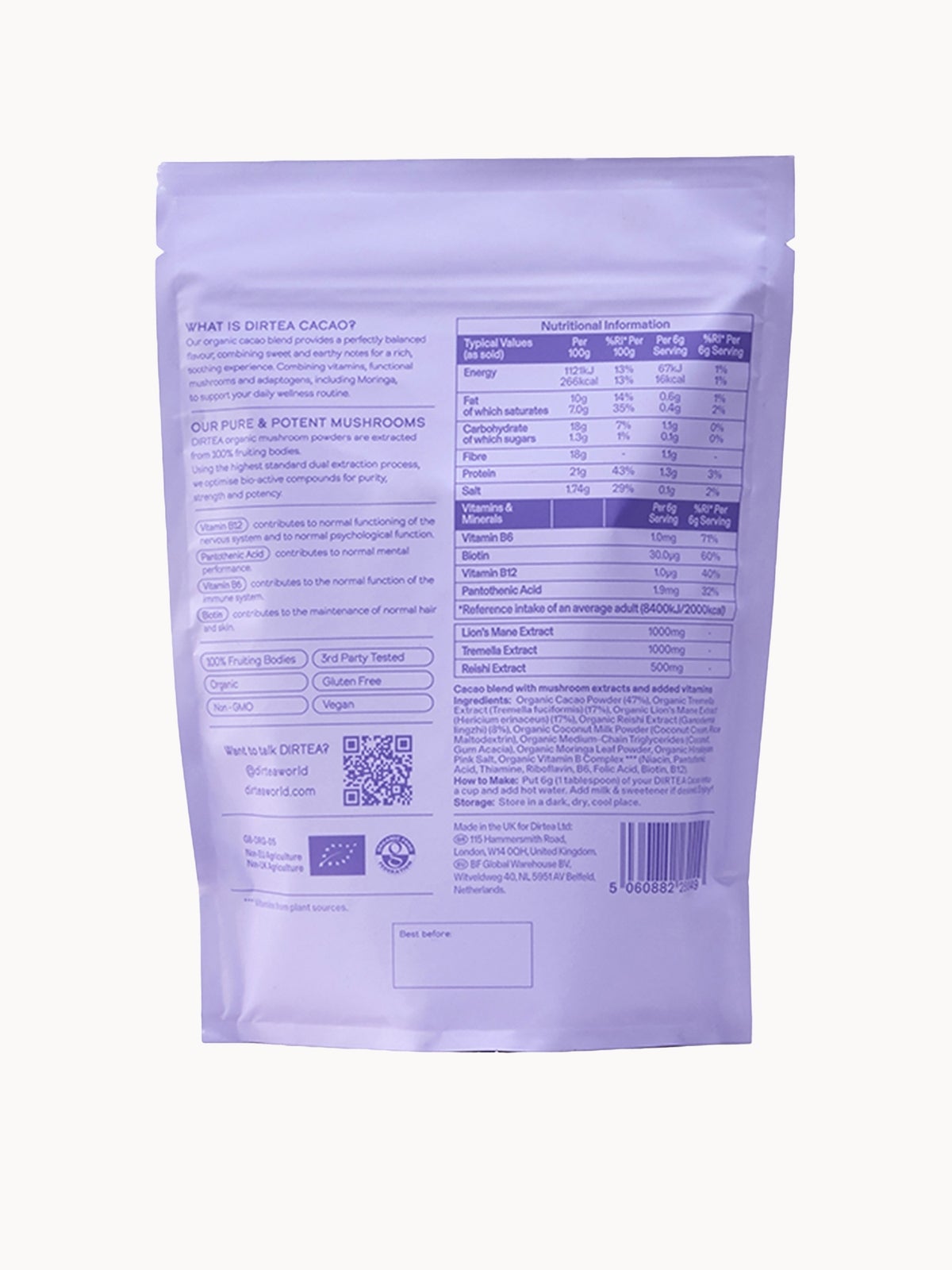 DIRTEA Cacao Super Blend 180g 2