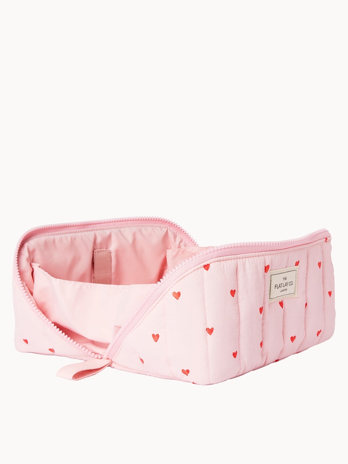 The Flat Lay Co. Marshmallow Flat Lay Makeup Box Bag - Sweet Pink Hearts 2