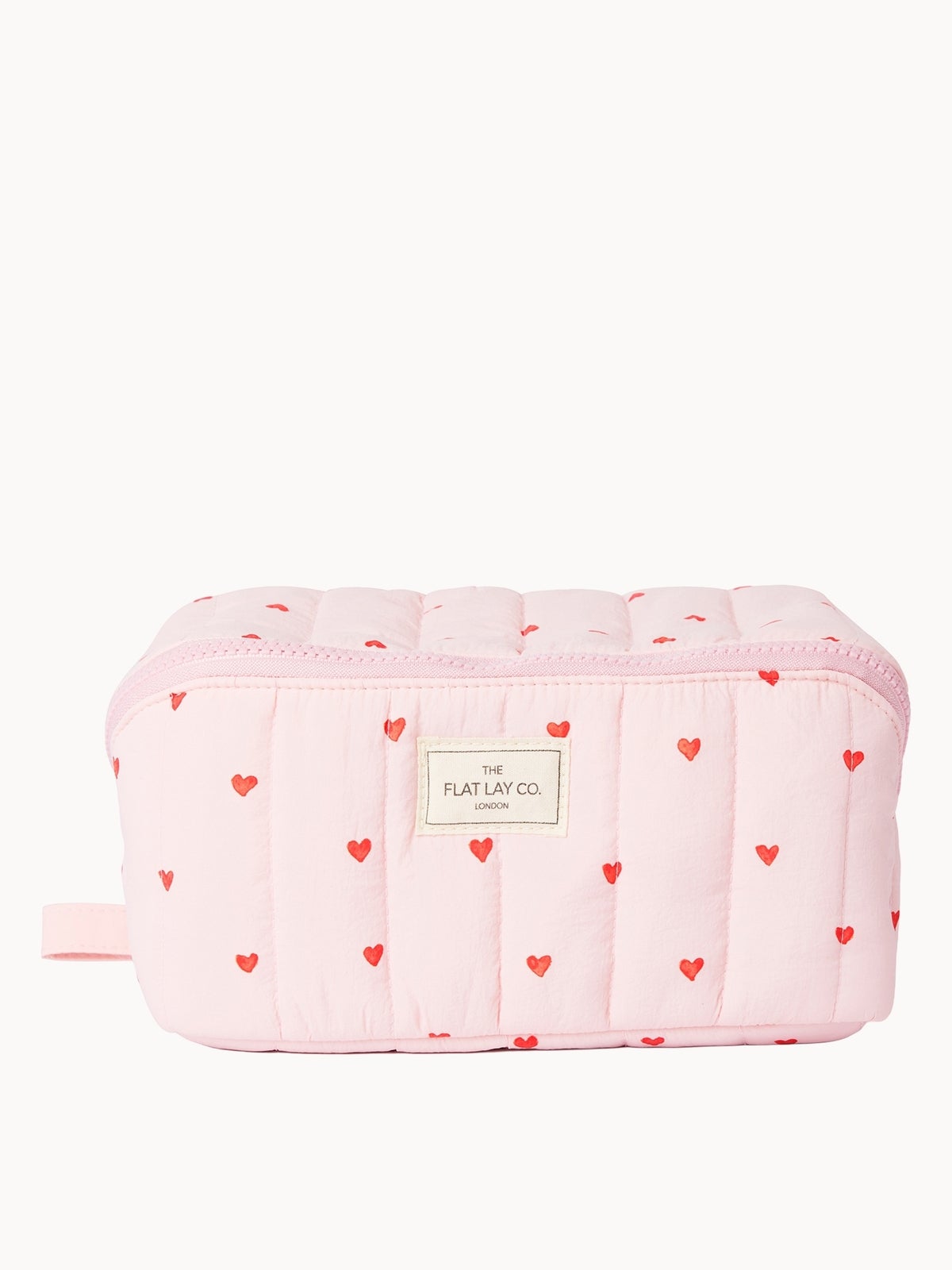 The Flat Lay Co. Marshmallow Flat Lay Makeup Box Bag - Sweet Pink Hearts