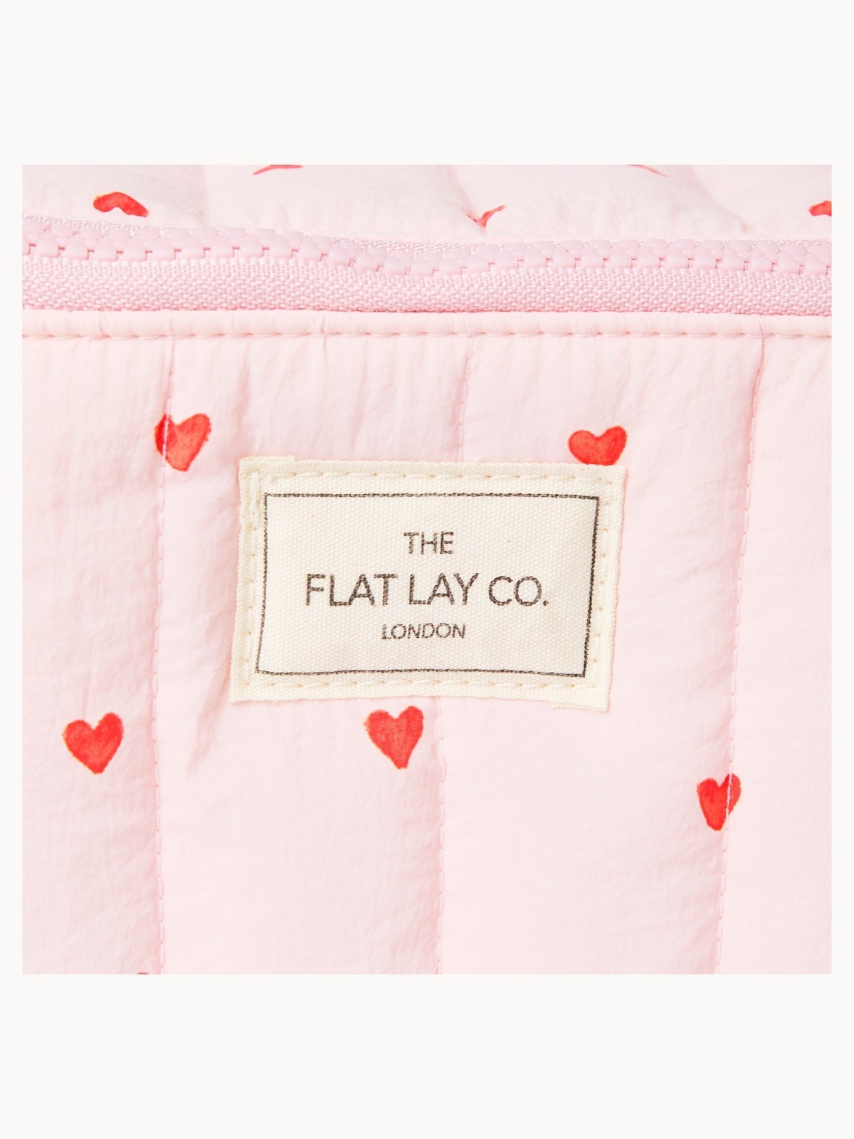 The Flat Lay Co. Marshmallow Flat Lay Makeup Box Bag - Sweet Pink Hearts 4