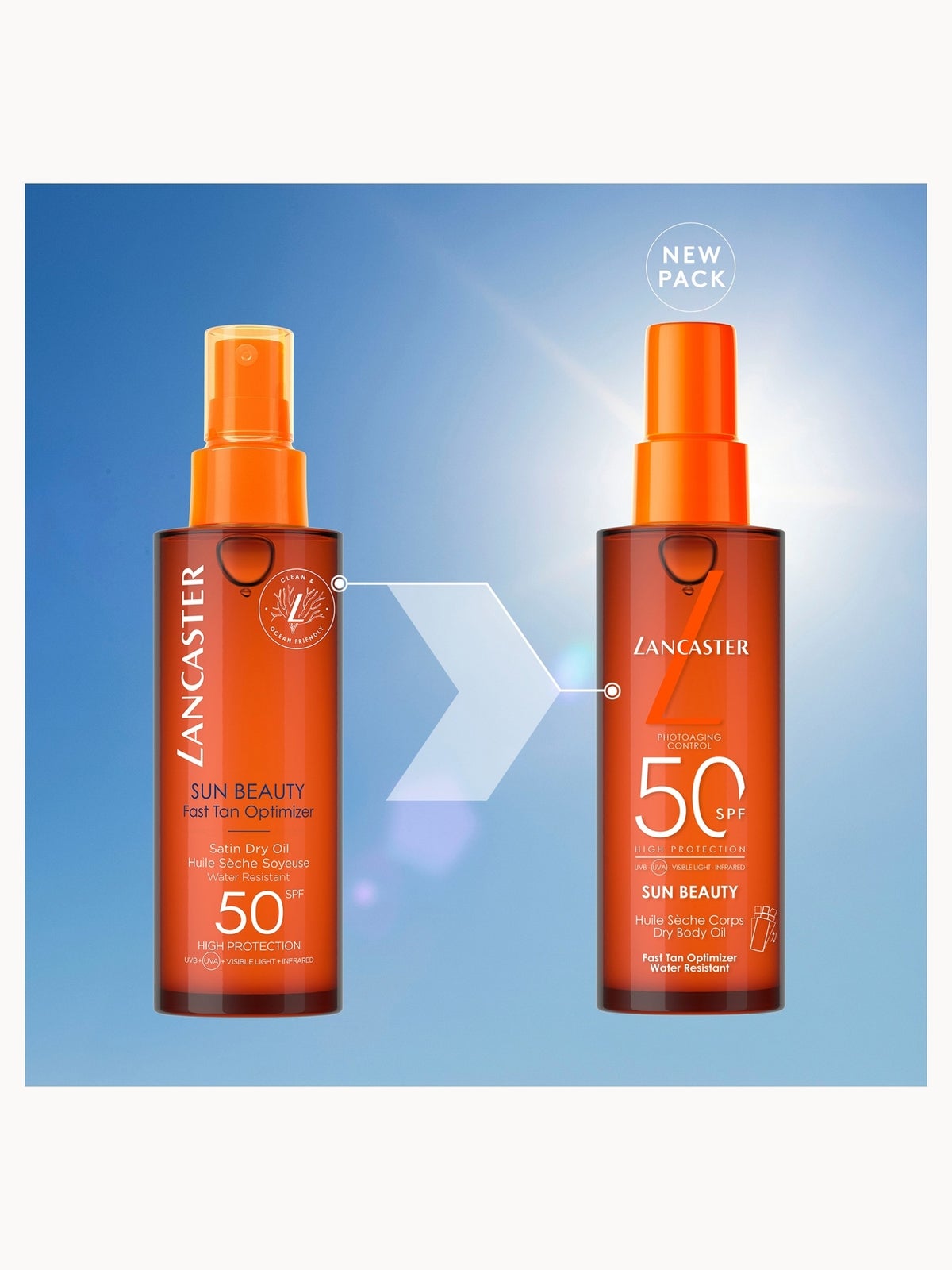 Lancaster Sun Beauty Satin Dry Oil Fast Tan Optimizer for Body SPF30 150ml 4
