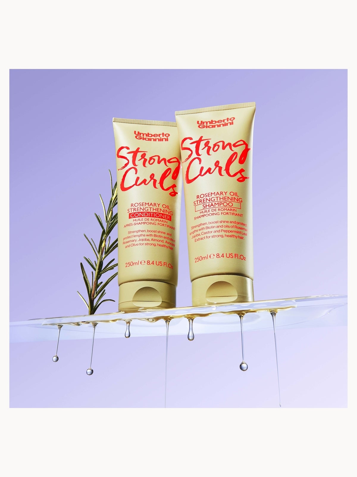 Umberto Giannini Strong Curls Rosemary Oil Shampoo 250ml 4