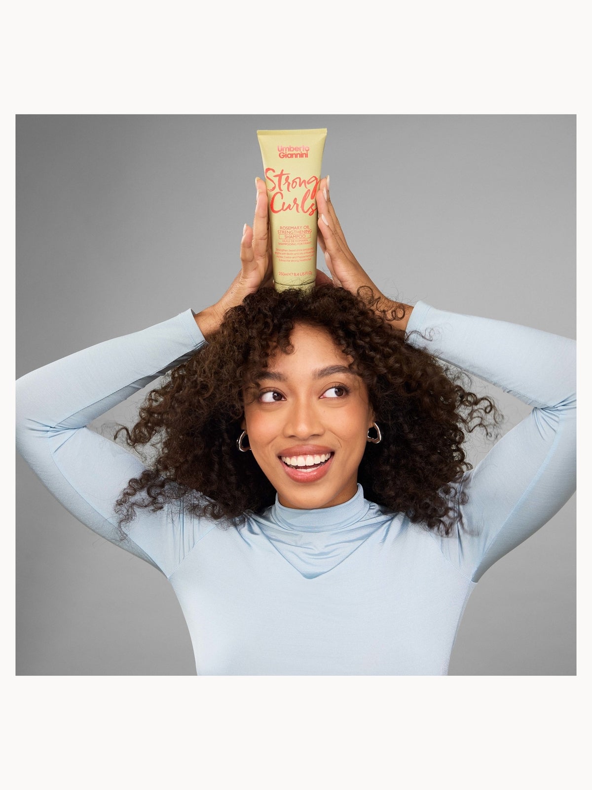 Umberto Giannini Strong Curls Rosemary Oil Shampoo 250ml 2