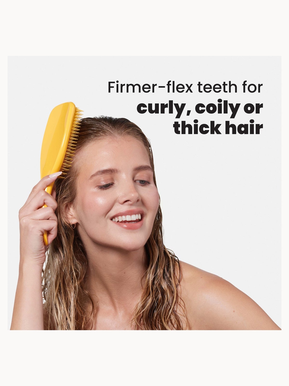 The Large Ultimate Detangler Naturally Curly Daffodil Yellow 3