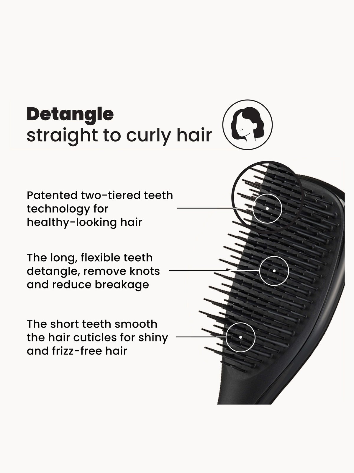 Tangle Teezer Mini Ultimate Detangler Black 2