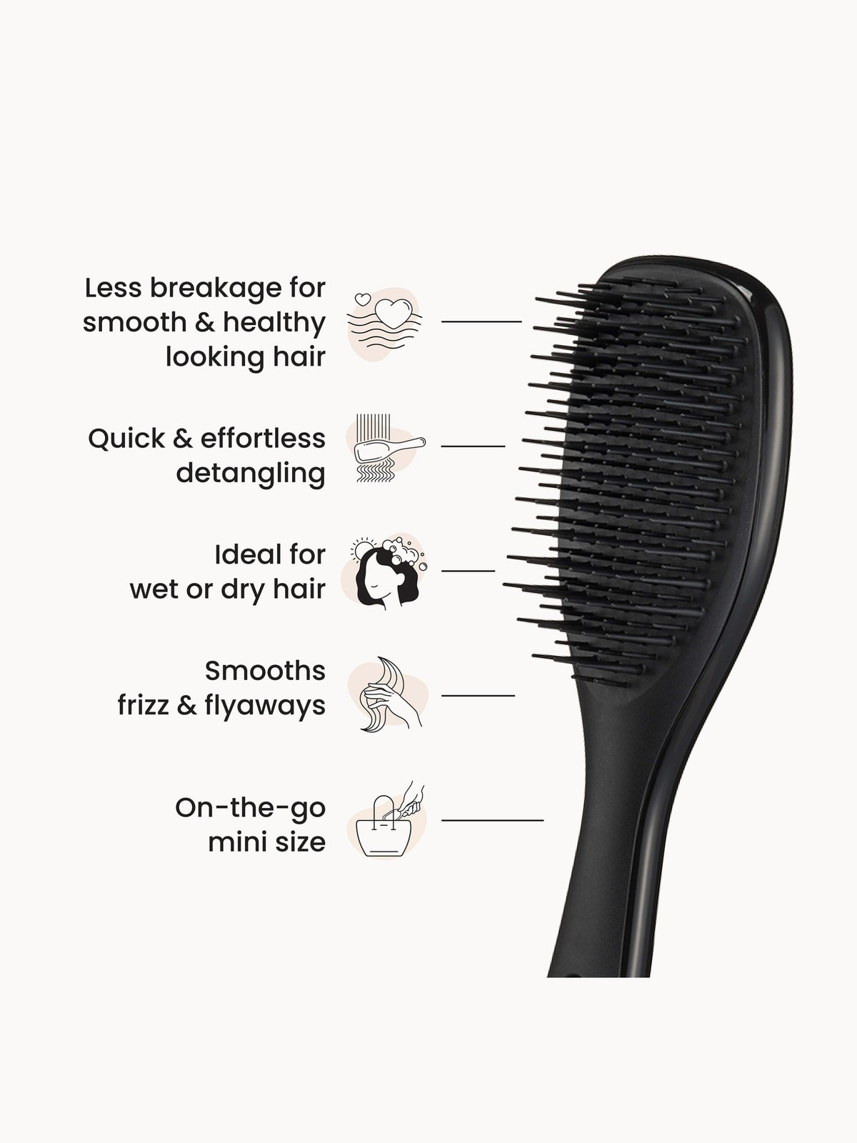 Tangle Teezer Mini Ultimate Detangler Black 4