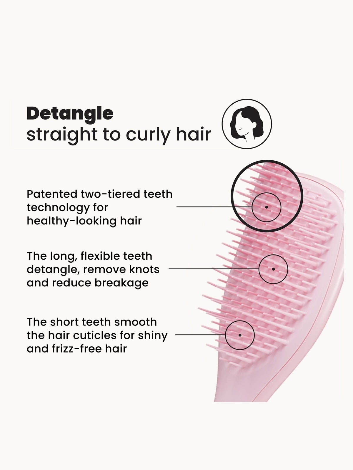 Tangle Teezer Mini Ultimate Detangler Millennial Pink 2