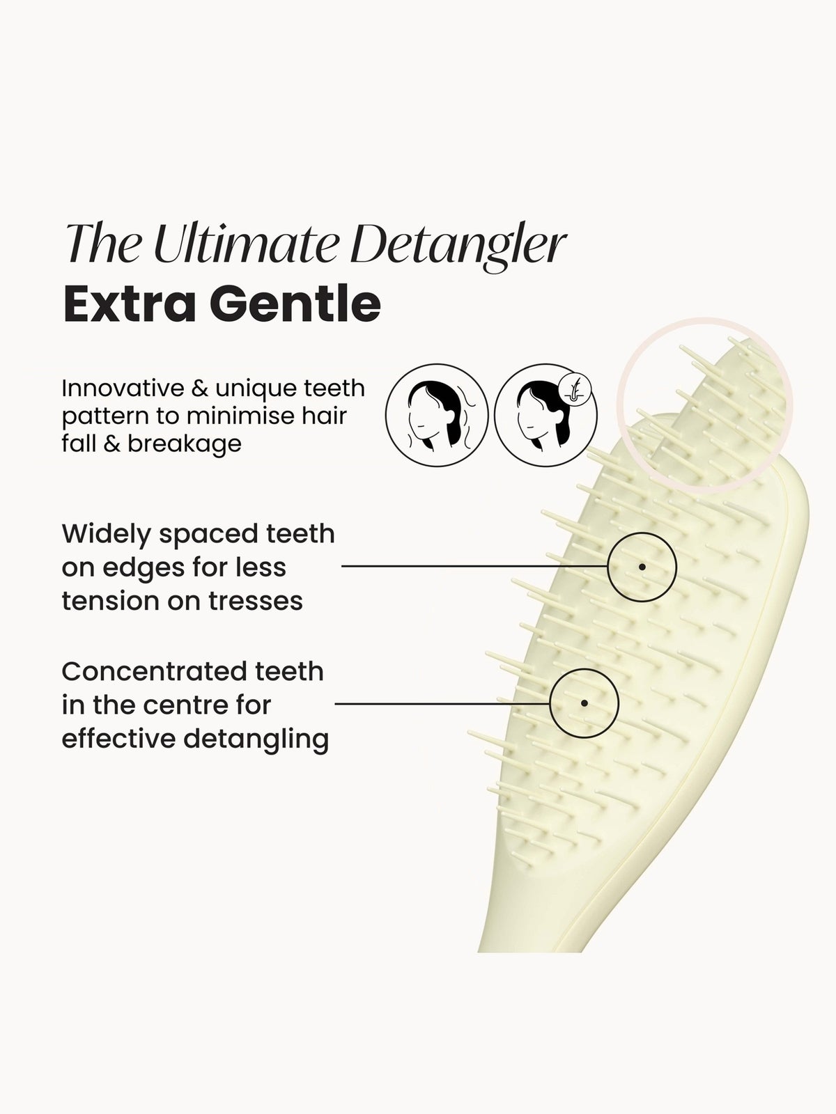 Tangle Teezer The Ultimate Detangler Extra Gentle Chamomile Yellow 3