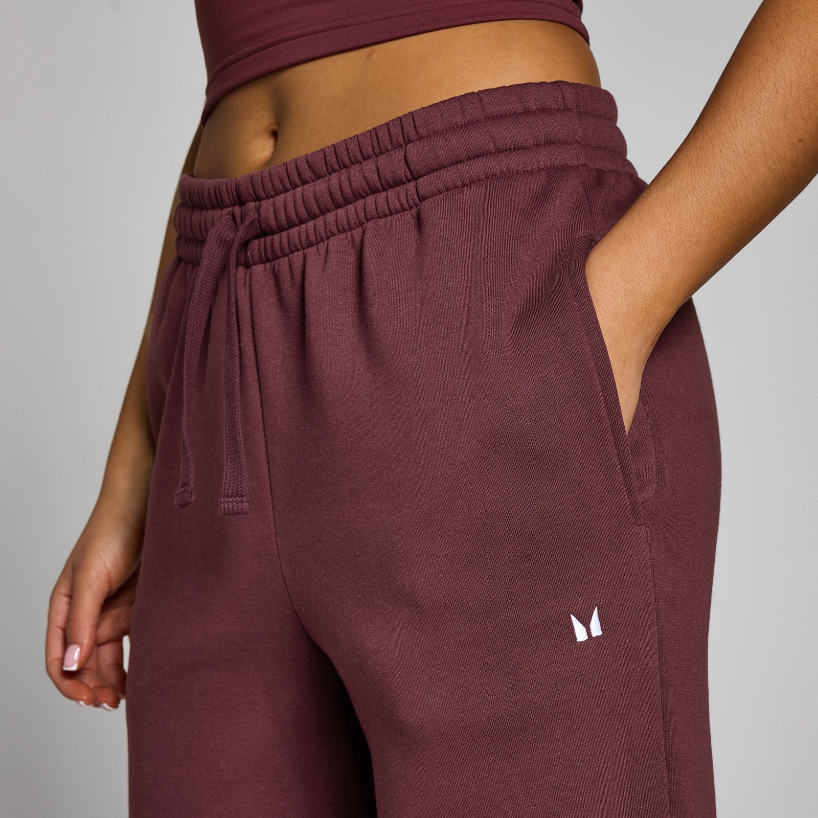 Thumbnail - MP Damen Basics Jogginghose mit geradem Bein – Dunkle Beere - M