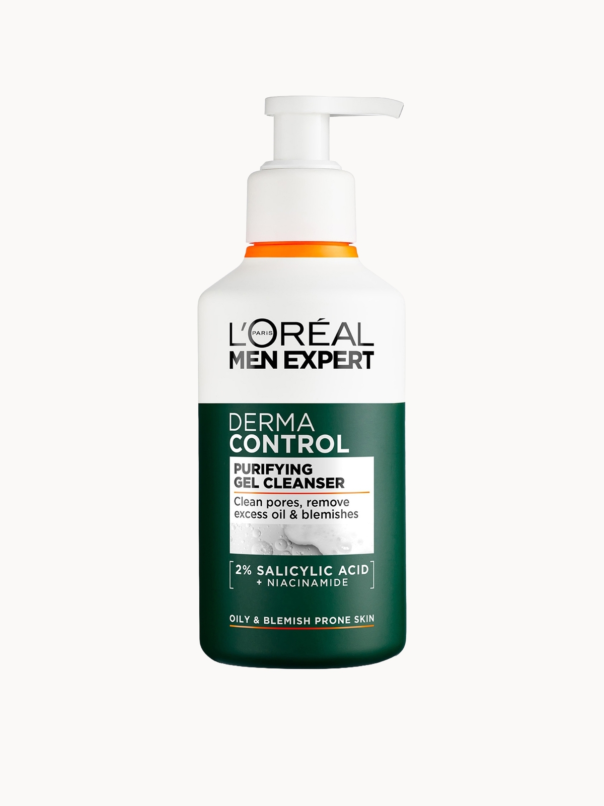 L'Oréal Men Expert Derma Control Purifying Cleansing Gel with 2% Salicylic acid + Niacinamide 260ml