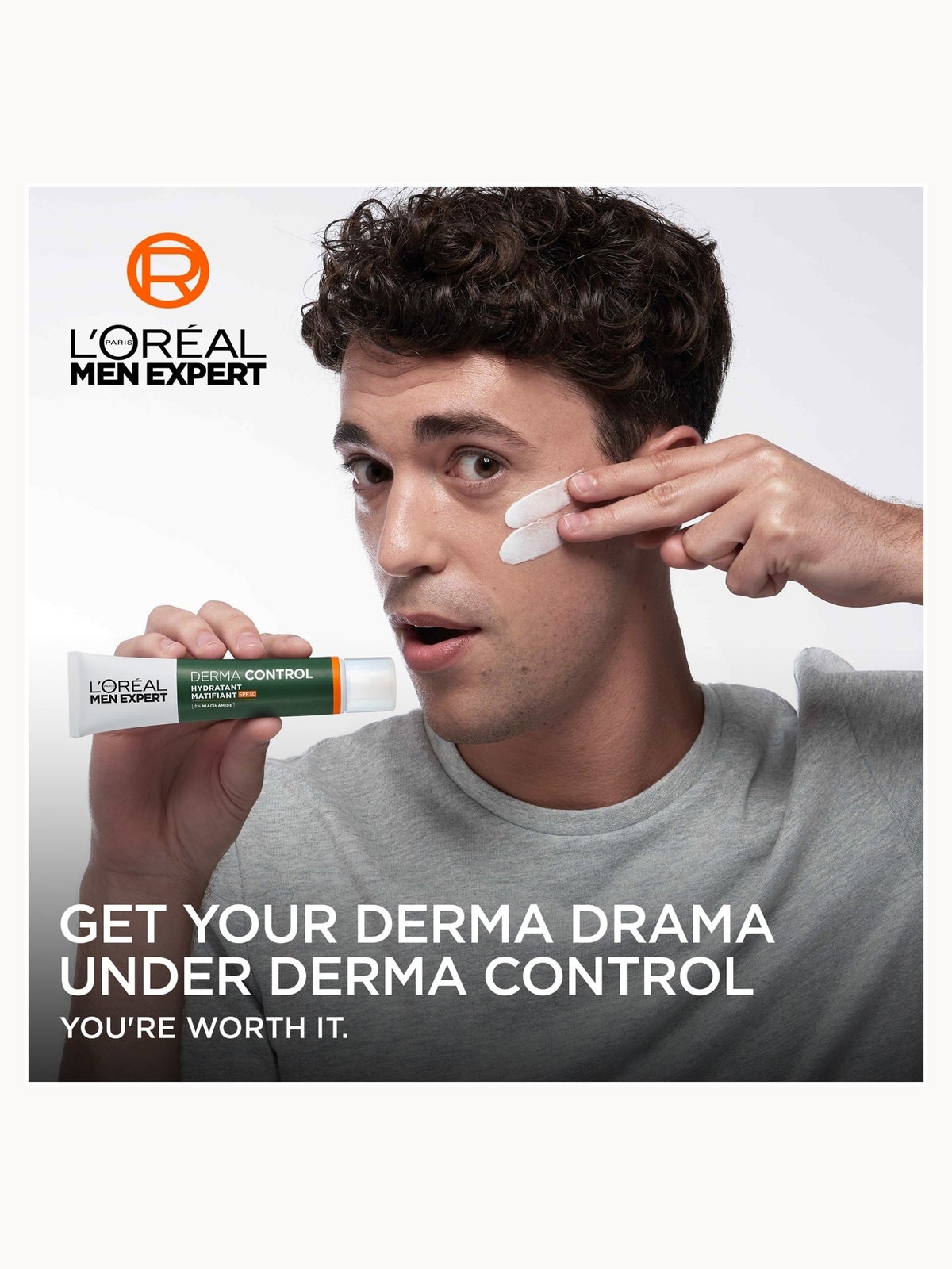 L'Oréal Men Expert Derma Control Oil Moisturiser with SPF30 + 2% Niacinamide 40ml 2