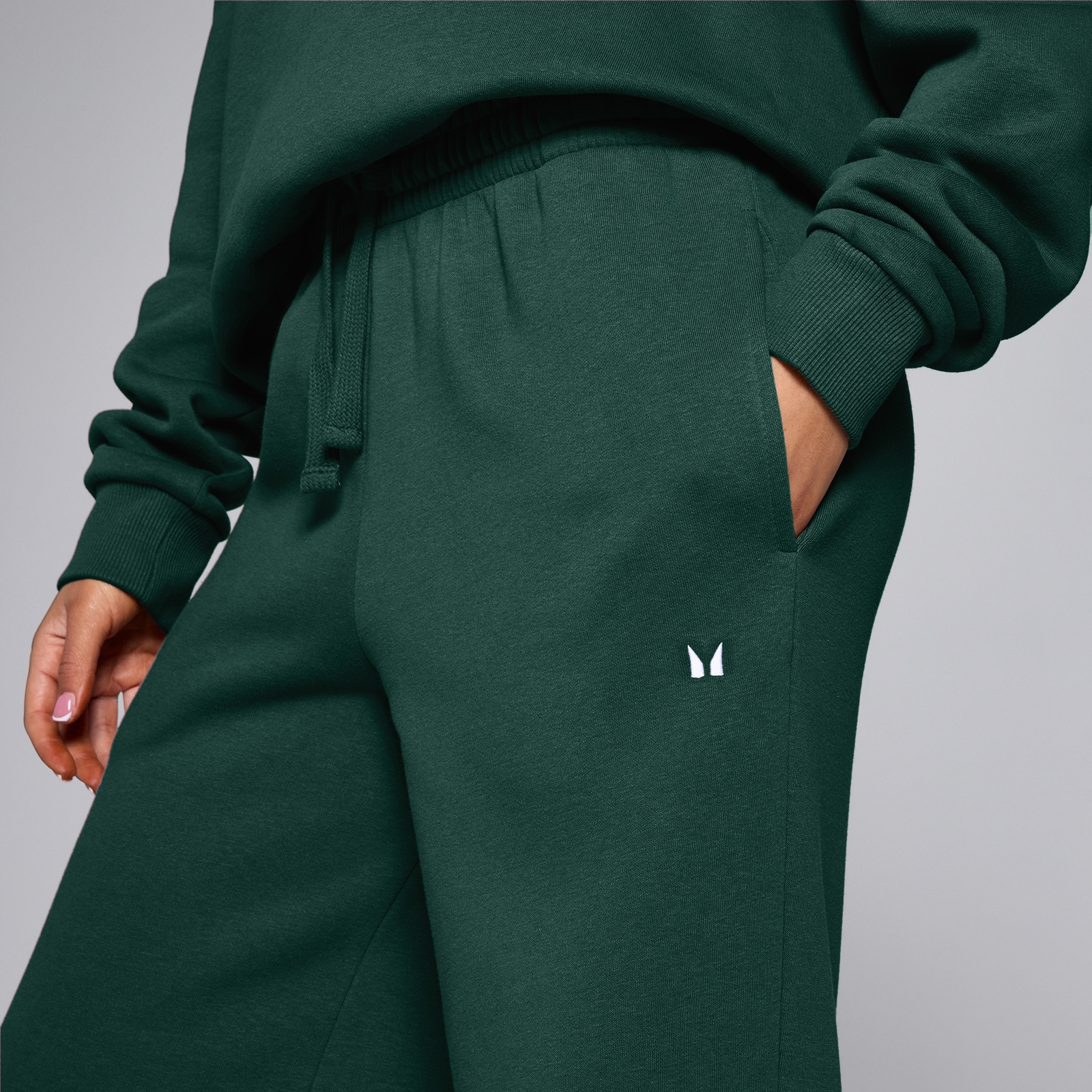 Thumbnail - MP Damen Basics Jogginghose mit geradem Bein – Dunkles Smaragdgrün - XXL