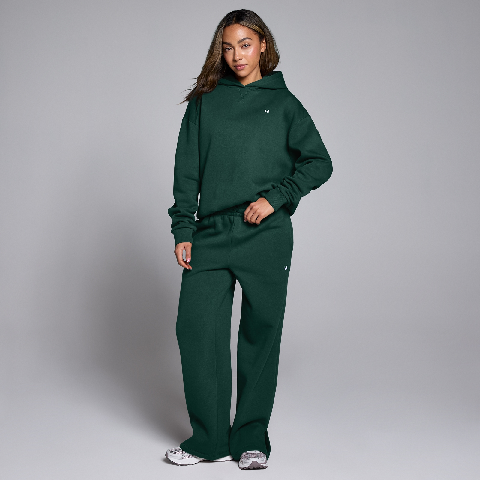 Thumbnail - MP Damen Basics Oversized Kapuzenpulli – Dunkles Smaragdgrün - L