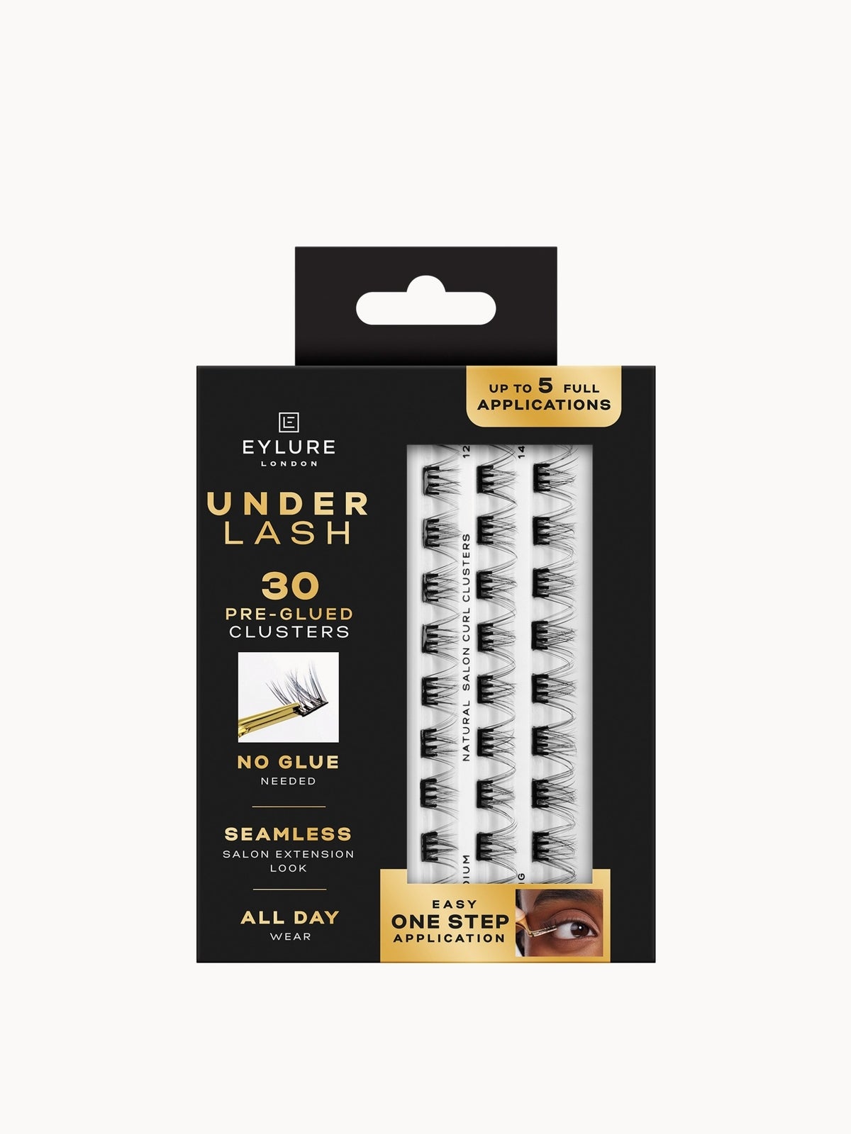 Eylure Underlash Pre-Glued - Natural Salon Curl Clusters (No Applicator)
